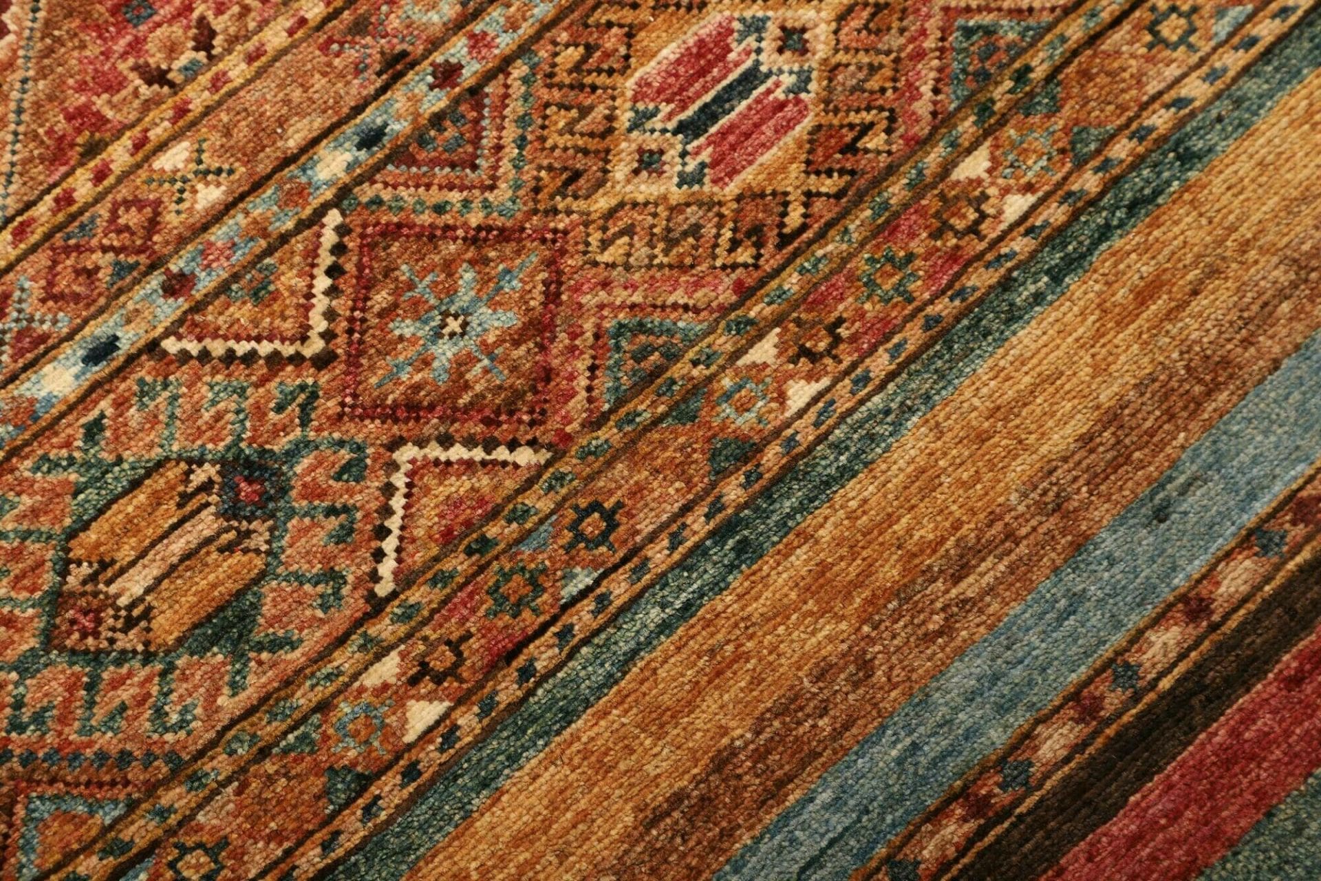 orientteppich-samarkand-84-x-306cm-aus-schurwolle-handgeknupft-5 Handgeknüpfter Samarkand Orientteppich 84 × 306 cm