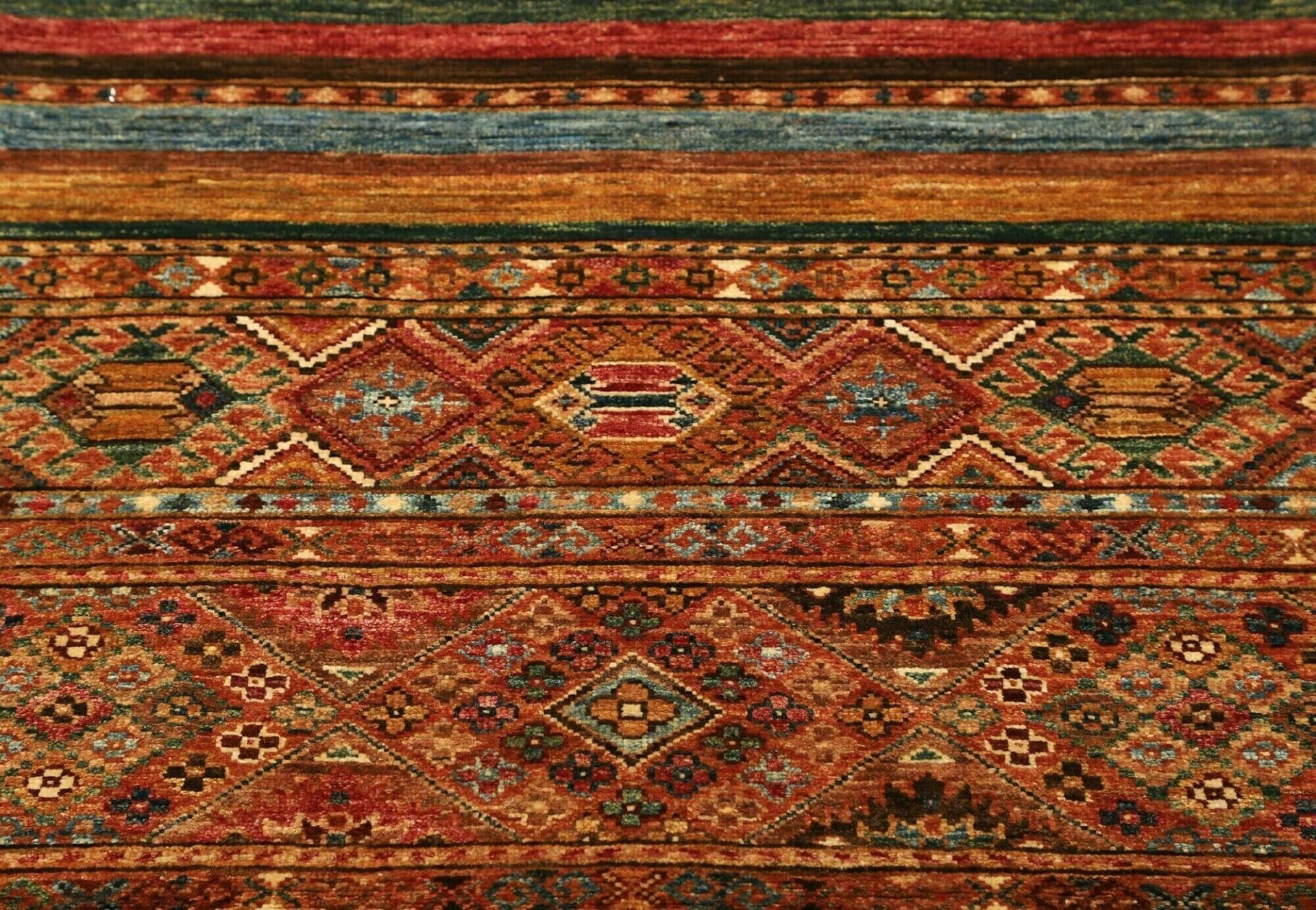 orientteppich-samarkand-84-x-306cm-aus-schurwolle-handgeknupft-6 Handgeknüpfter Samarkand Orientteppich 84 × 306 cm