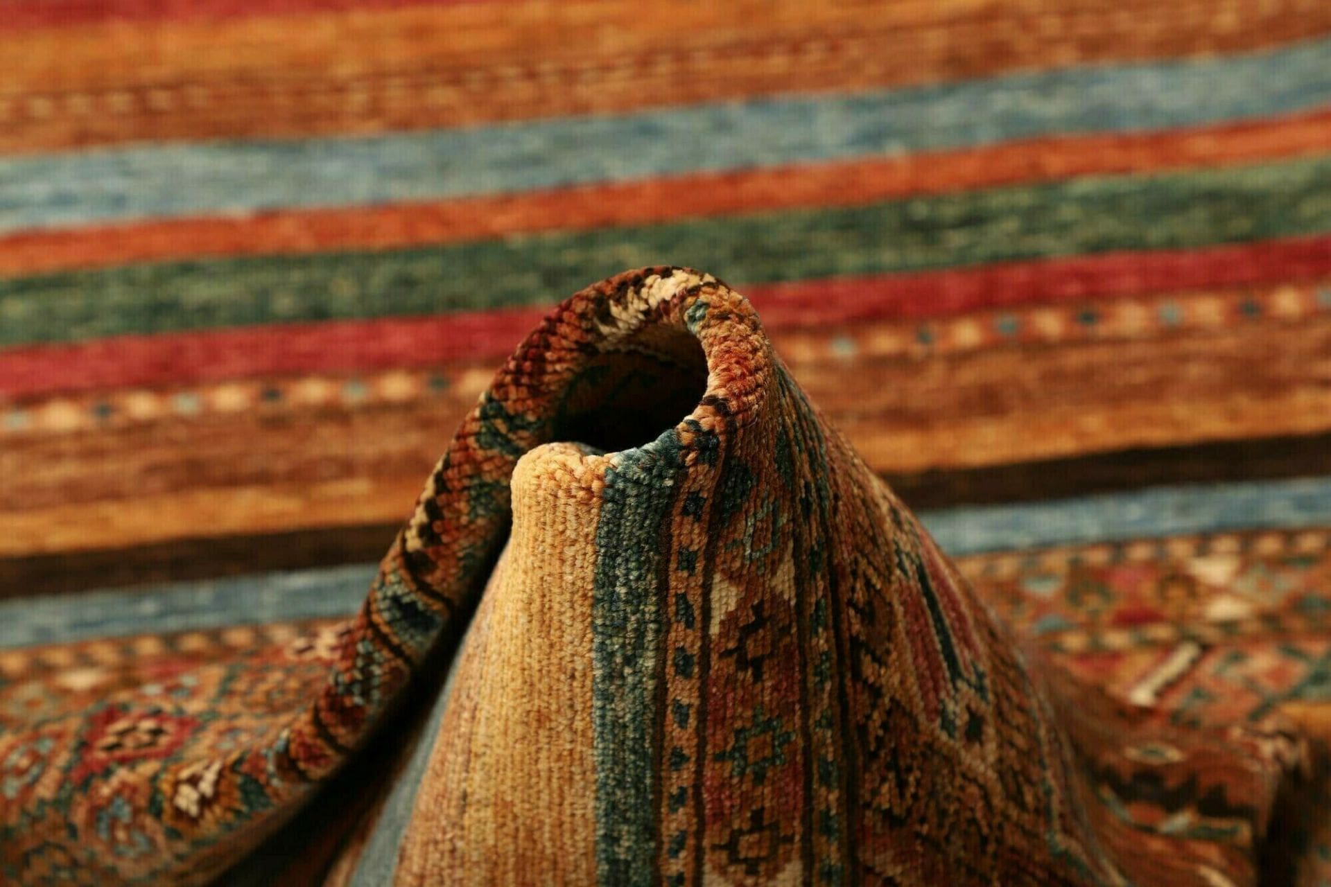 orientteppich-samarkand-84-x-306cm-aus-schurwolle-handgeknupft-7 Handgeknüpfter Samarkand Orientteppich 84 × 306 cm