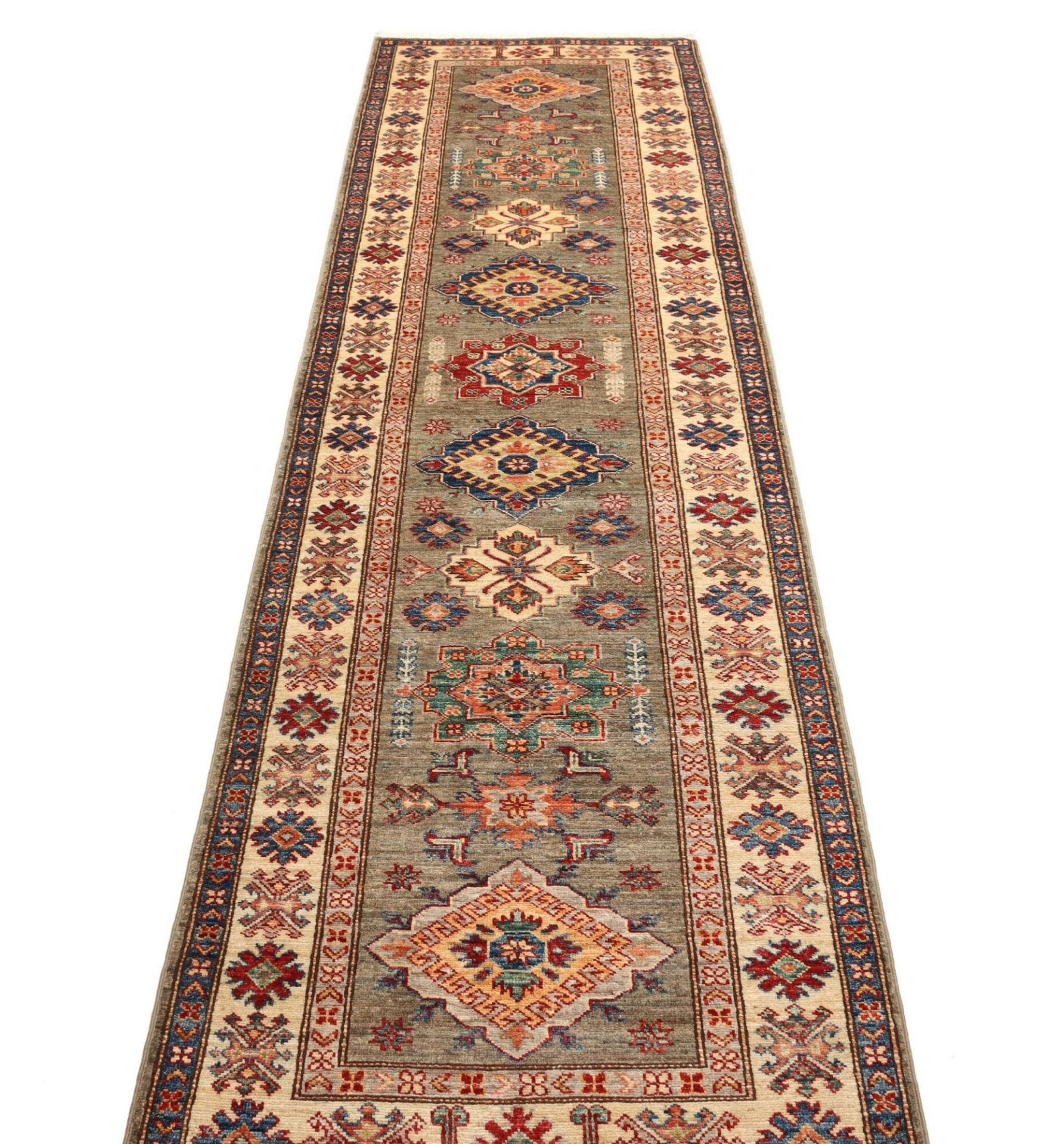 Kazak Orientteppich aus Pakistan, 85 × 305 cm