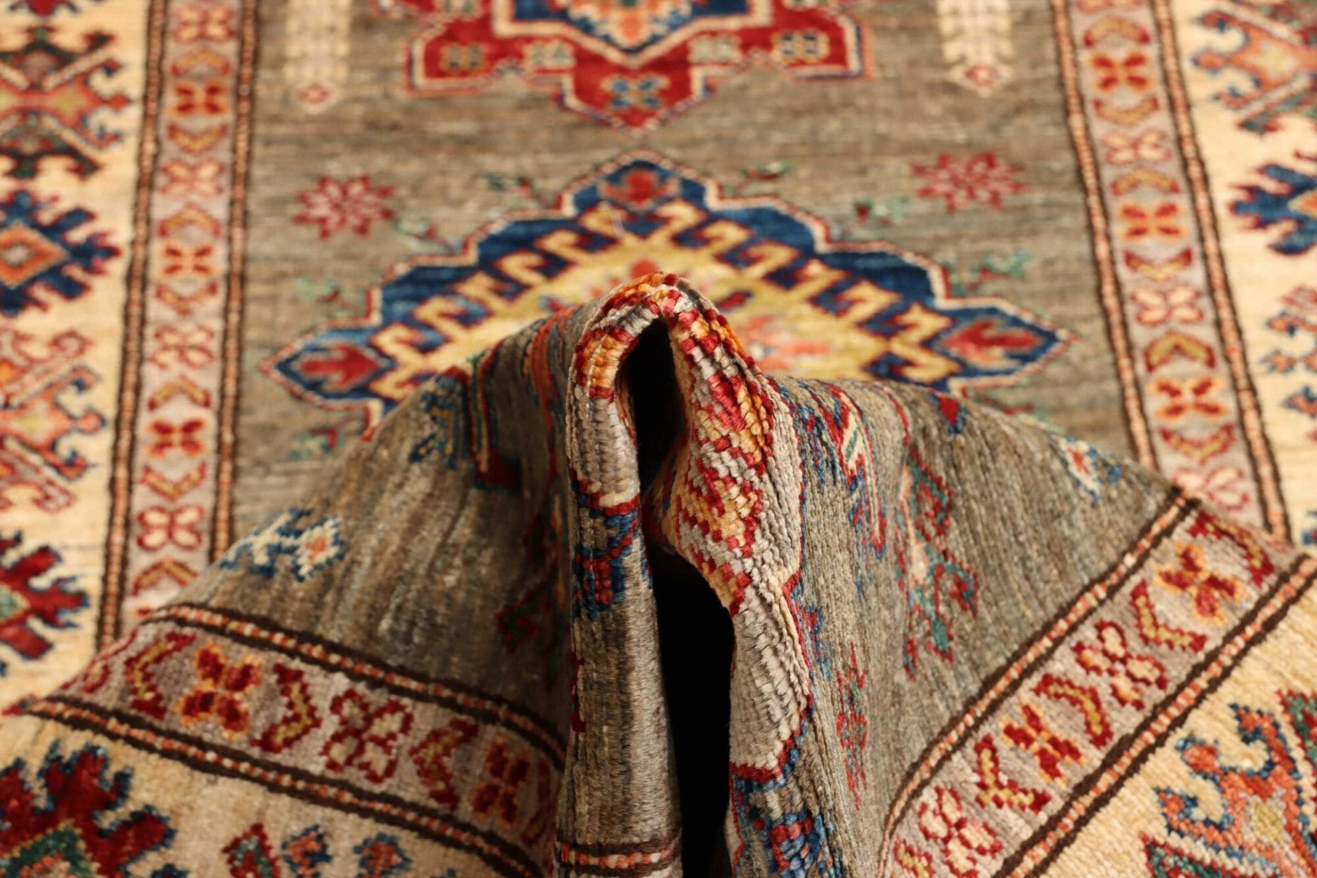 Kazak Orientteppich aus Pakistan, 85 × 305 cm