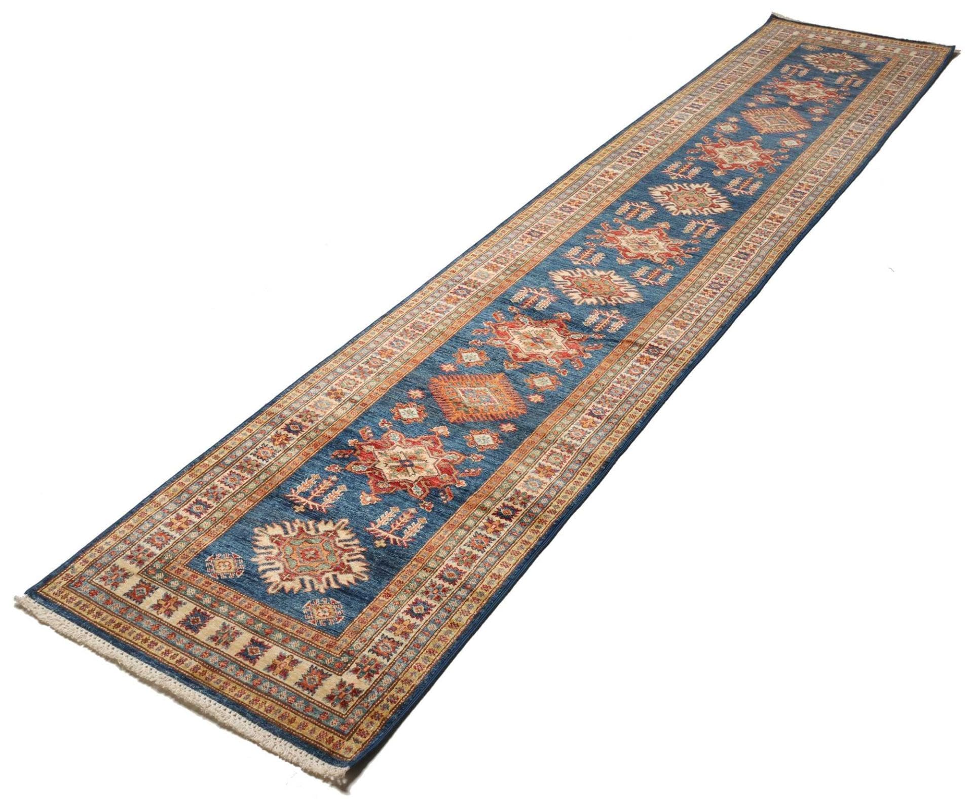 Handgeknüpfter Kazak Orientteppich 86 × 386 cm