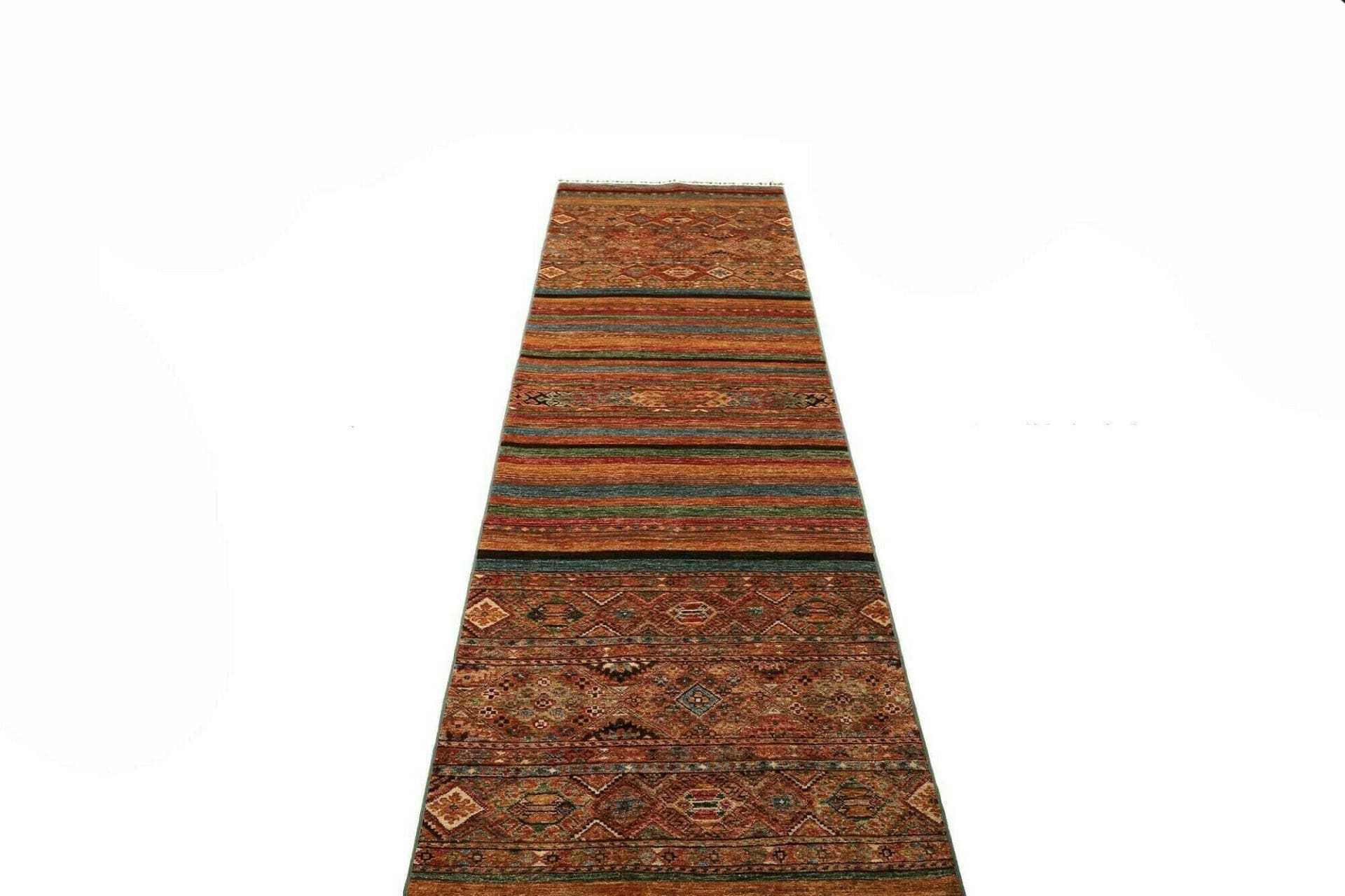 Handgeknüpfter Samarkand Orientteppich, 85 × 306 cm, Wolle