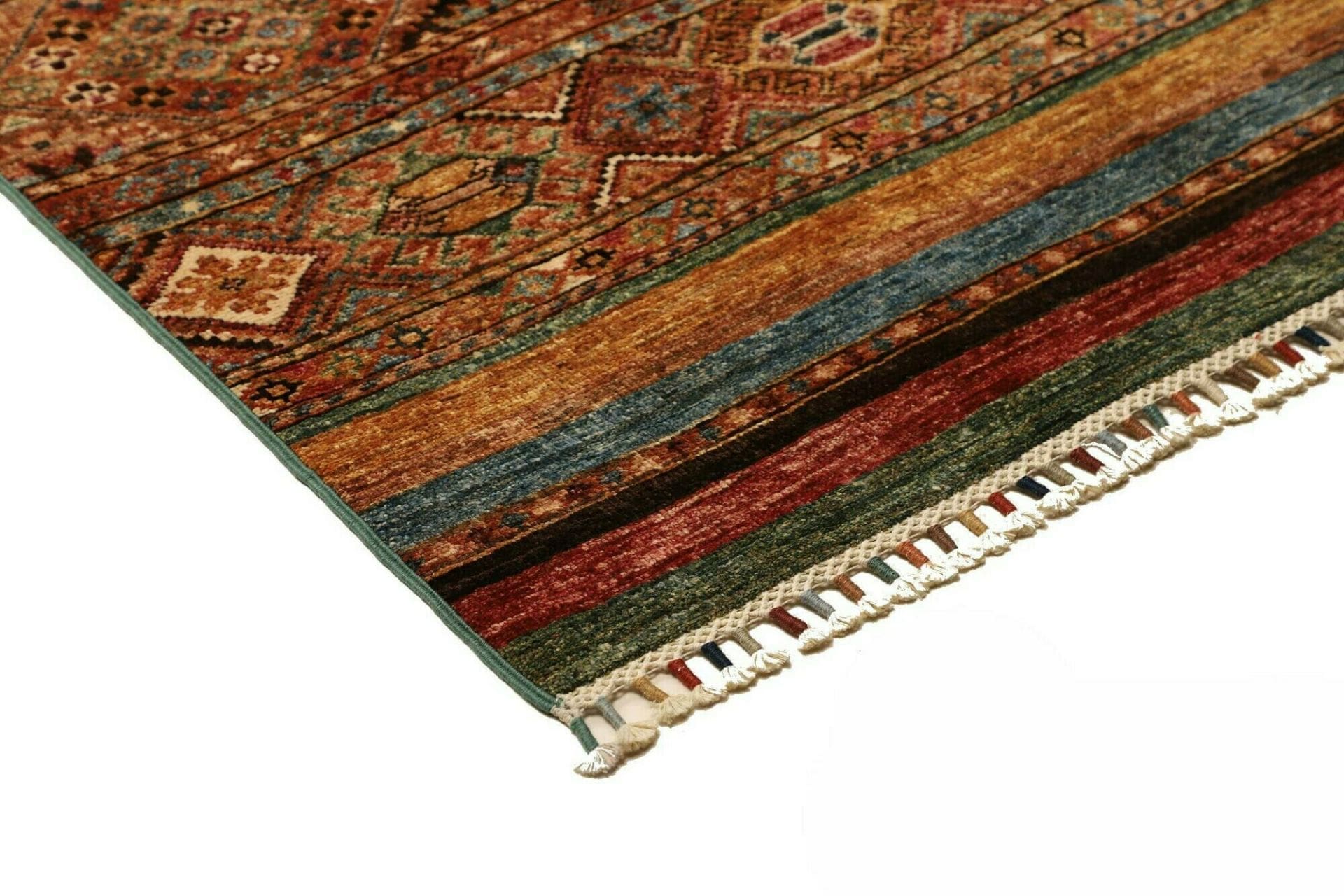 Handgeknüpfter Samarkand Orientteppich, 85 × 306 cm, Wolle