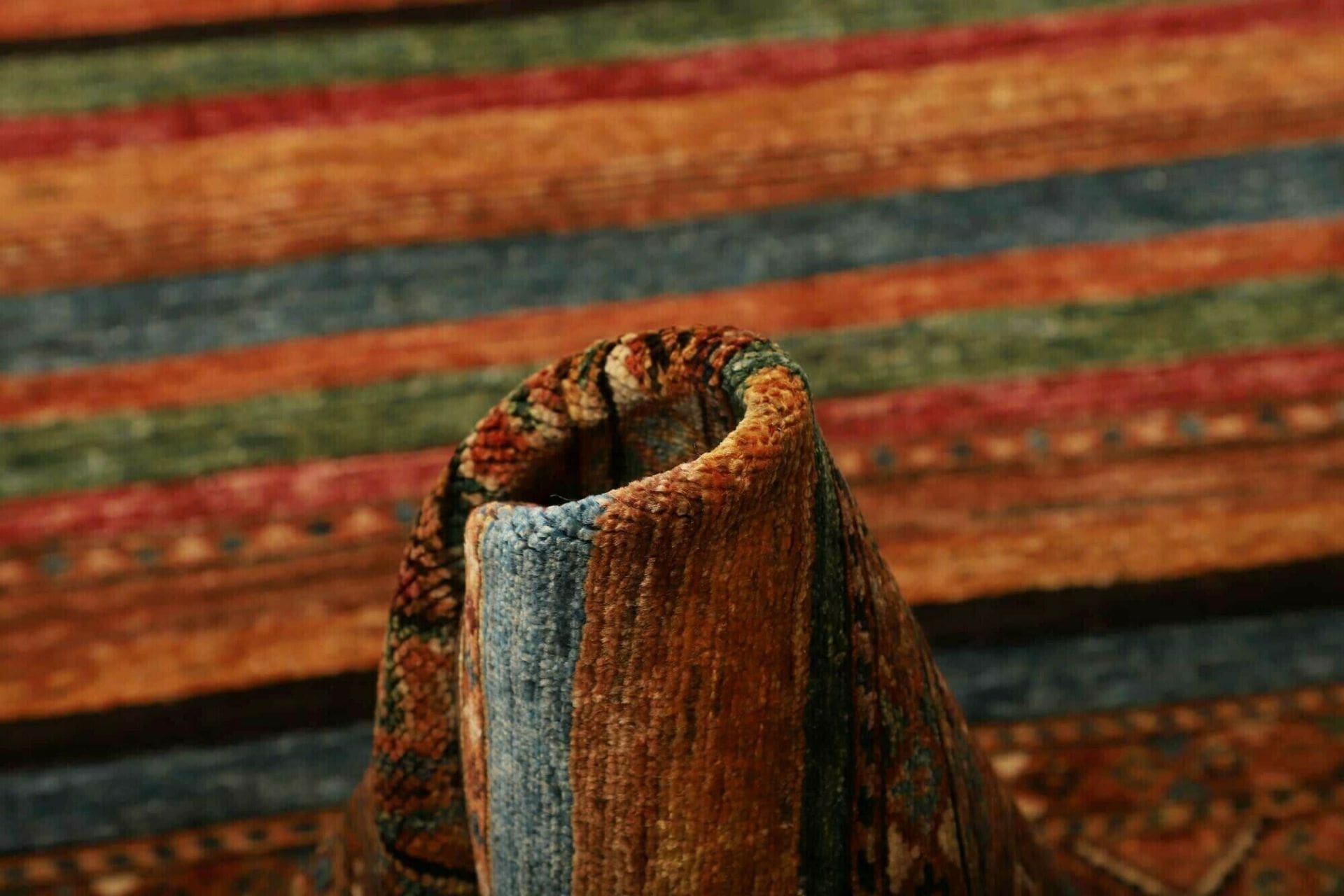 Handgeknüpfter Samarkand Orientteppich, 85 × 306 cm, Wolle