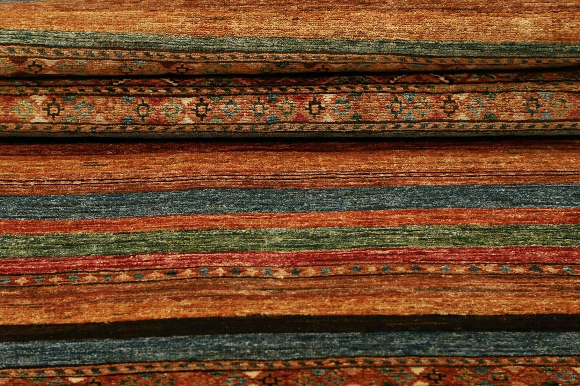 Handgeknüpfter Samarkand Orientteppich, 85 × 306 cm, Wolle