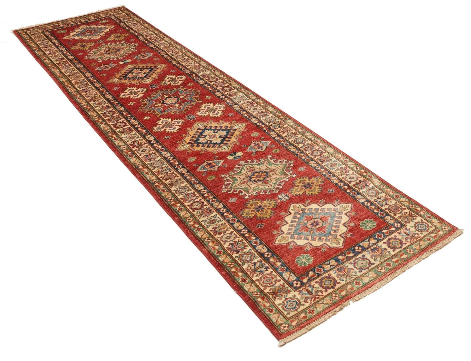 Kazak Orientteppich aus Pakistan, 86 × 306 cm