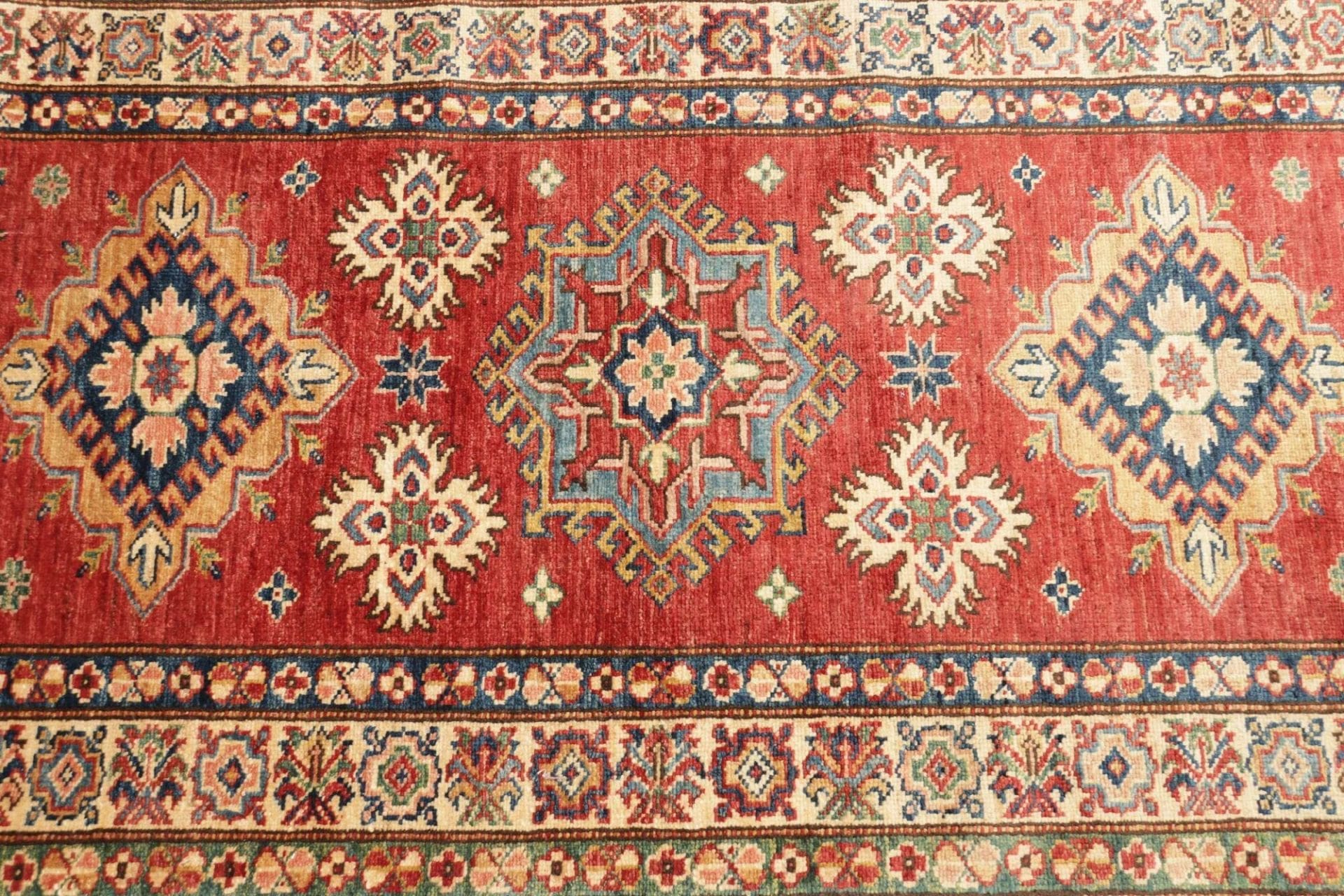 Kazak Orientteppich aus Pakistan, 86 × 306 cm