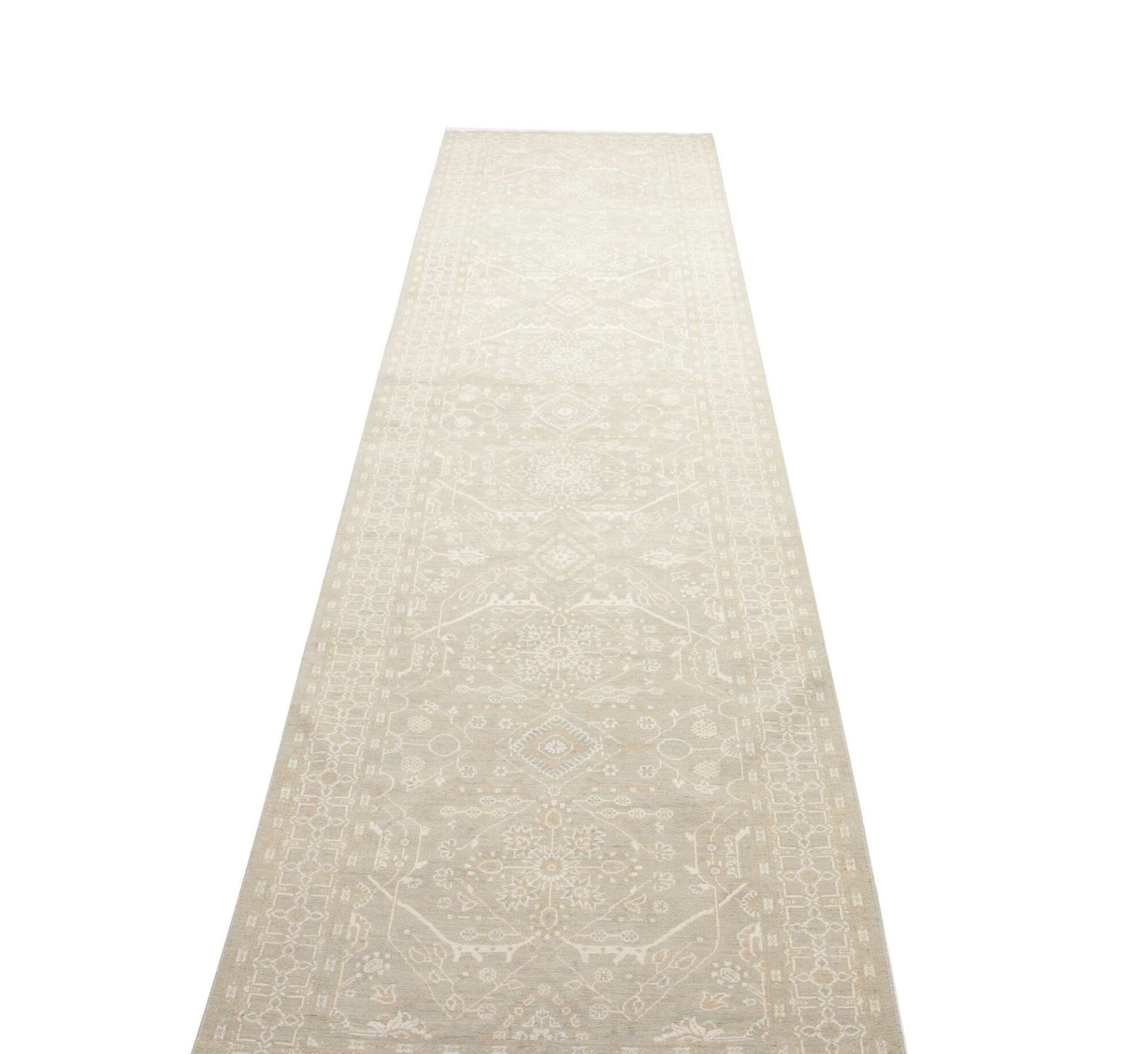 ziegler-orientteppich-90-x-351cm-schurwolle-handgeknupft-3 Handgeknüpfter Ziegler Orientteppich 90 × 351 cm
