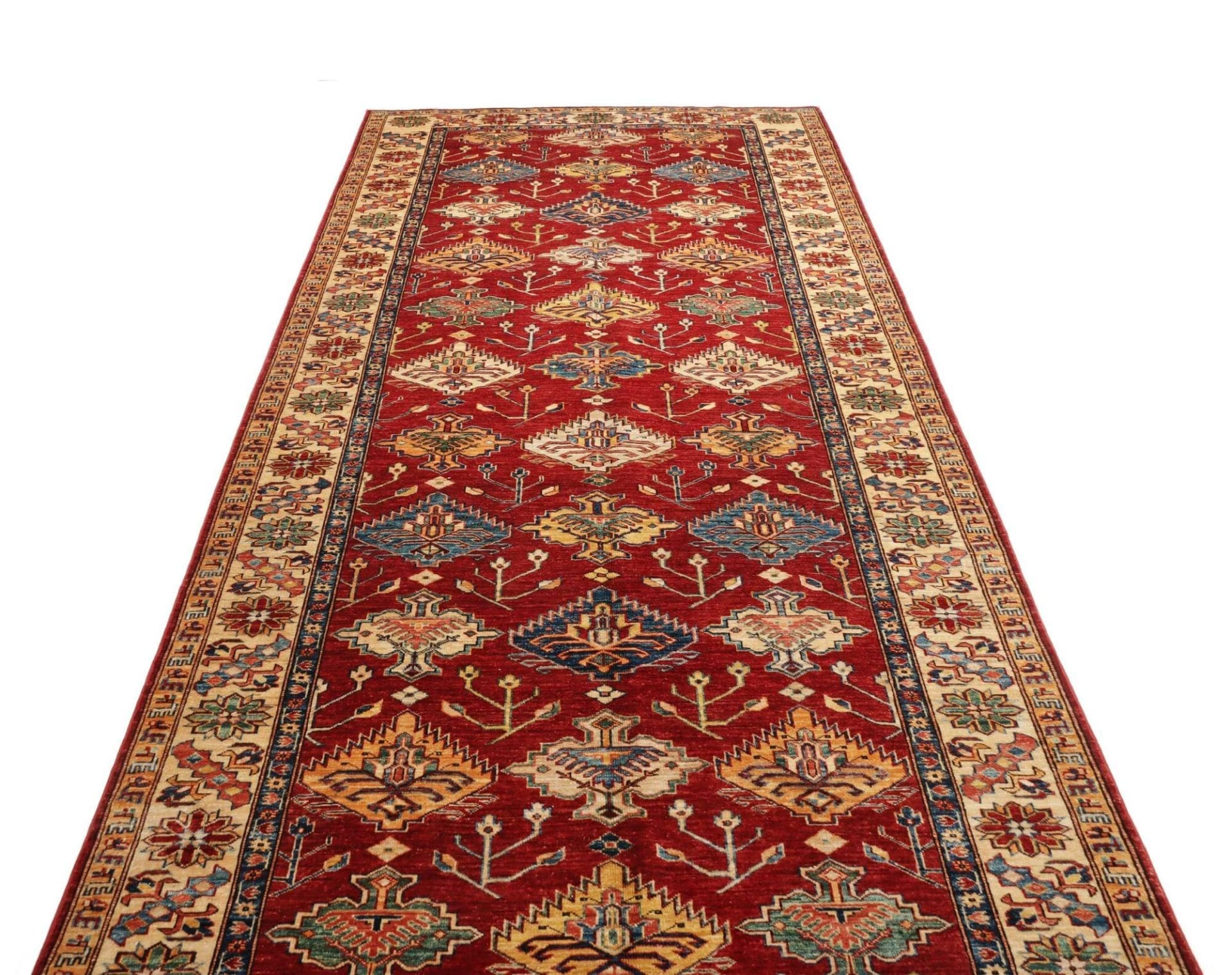 Handgeknüpfter Kazak Orientteppich 157 × 389 cm