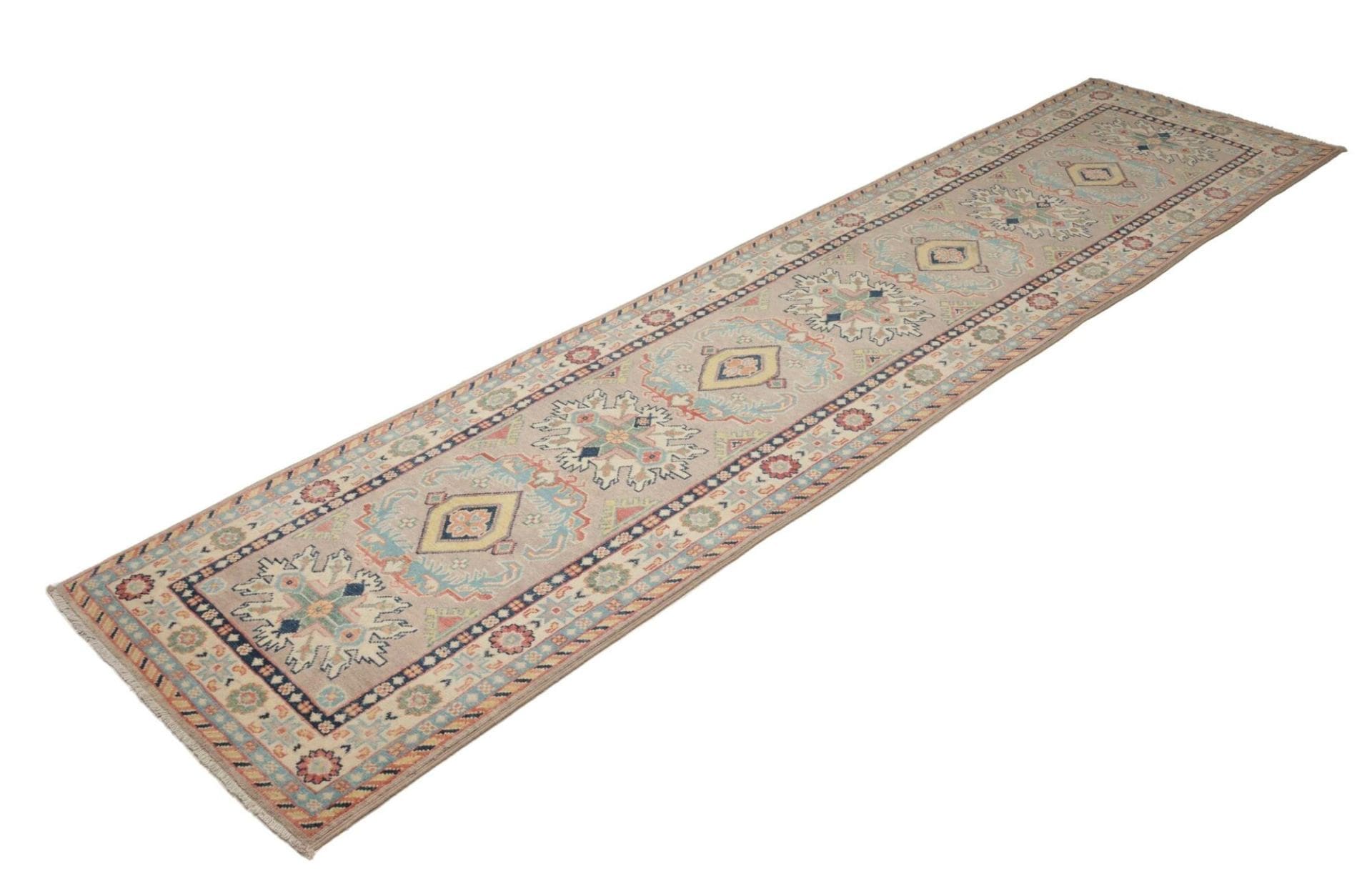 Kazak Orientteppich aus Pakistan, 74 × 318 cm