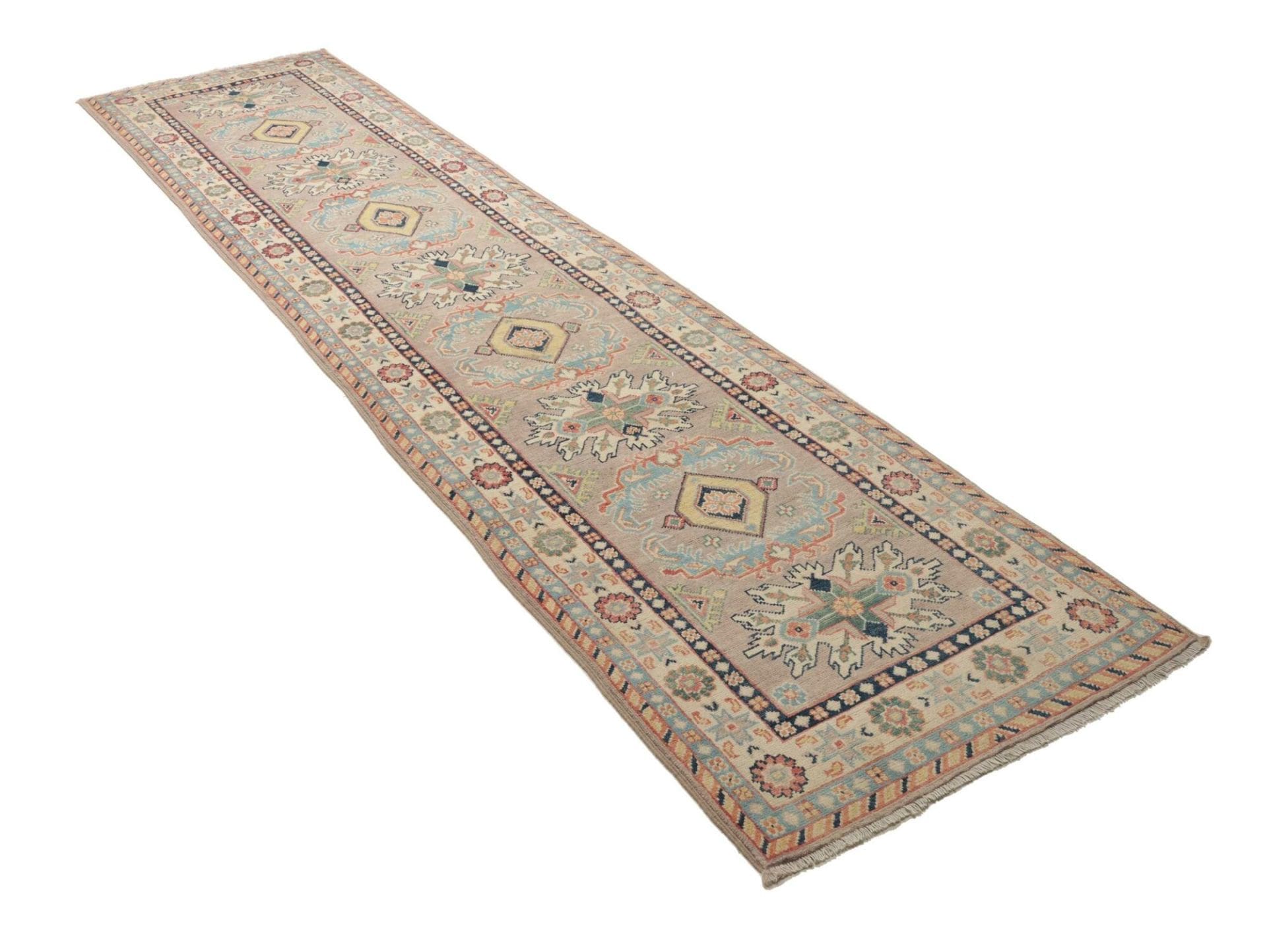 Kazak Orientteppich aus Pakistan, 74 × 318 cm