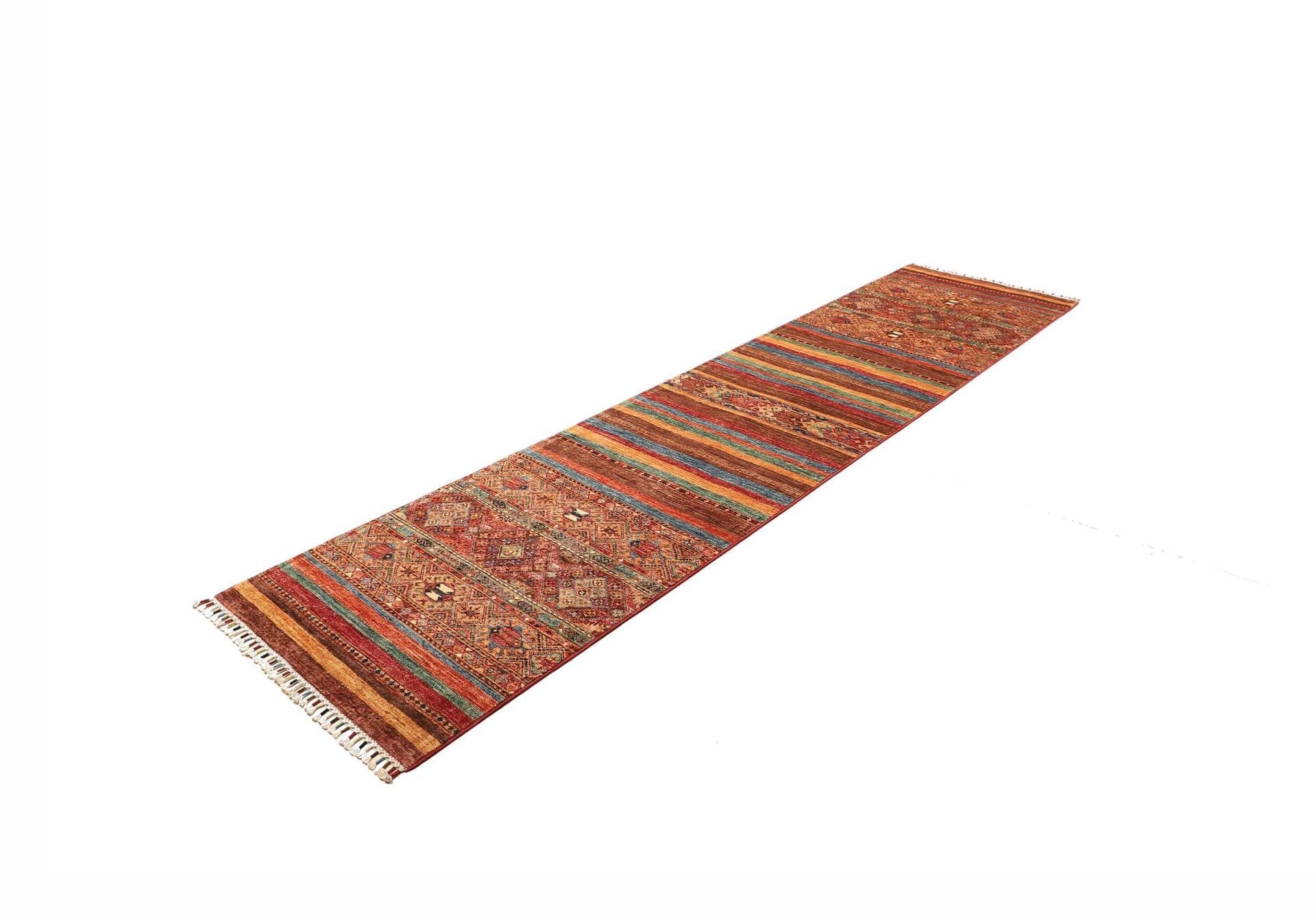 Handgeknüpfter Samarkand Orientteppich, 83 × 306 cm, Wolle