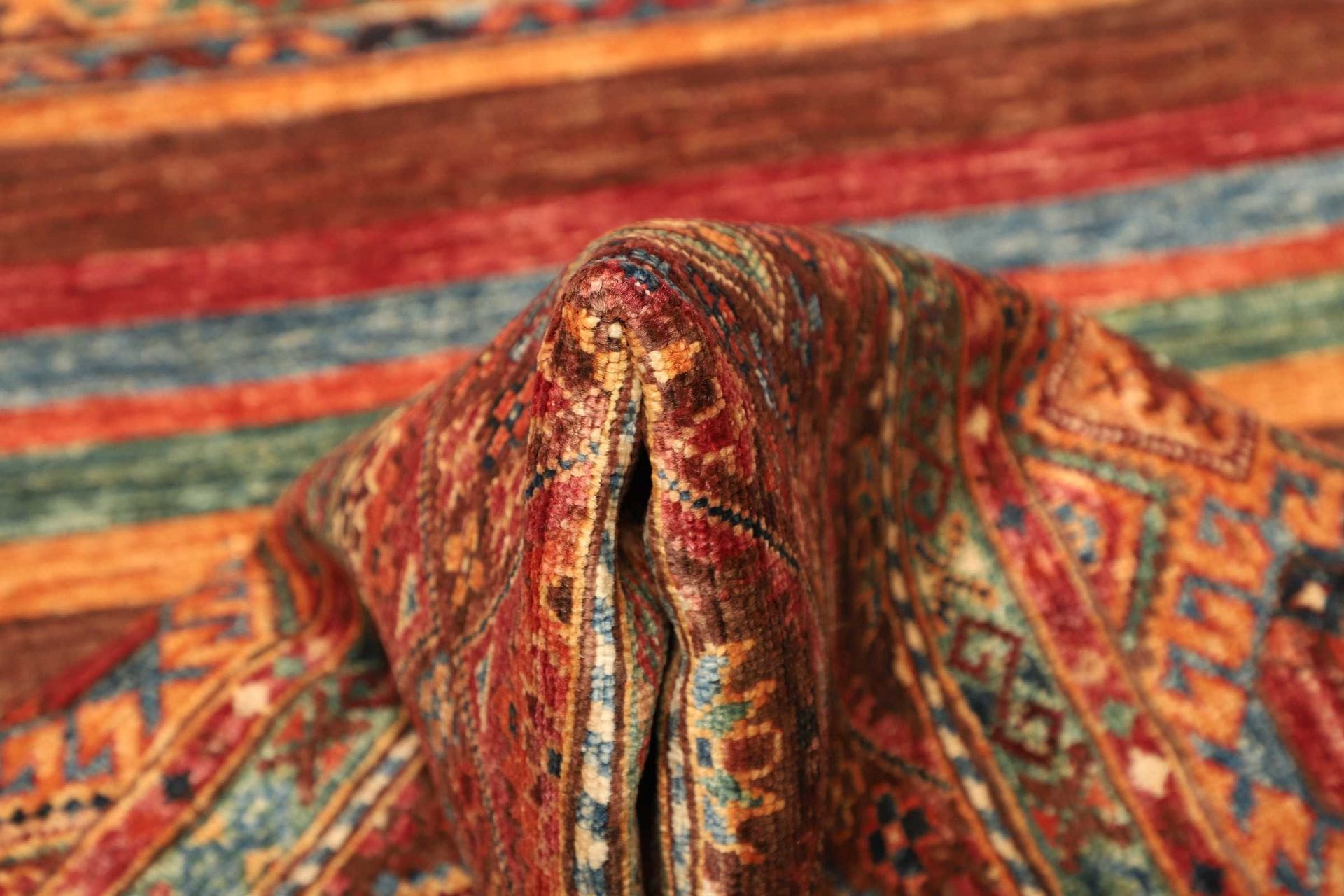 Handgeknüpfter Samarkand Orientteppich, 83 × 306 cm, Wolle