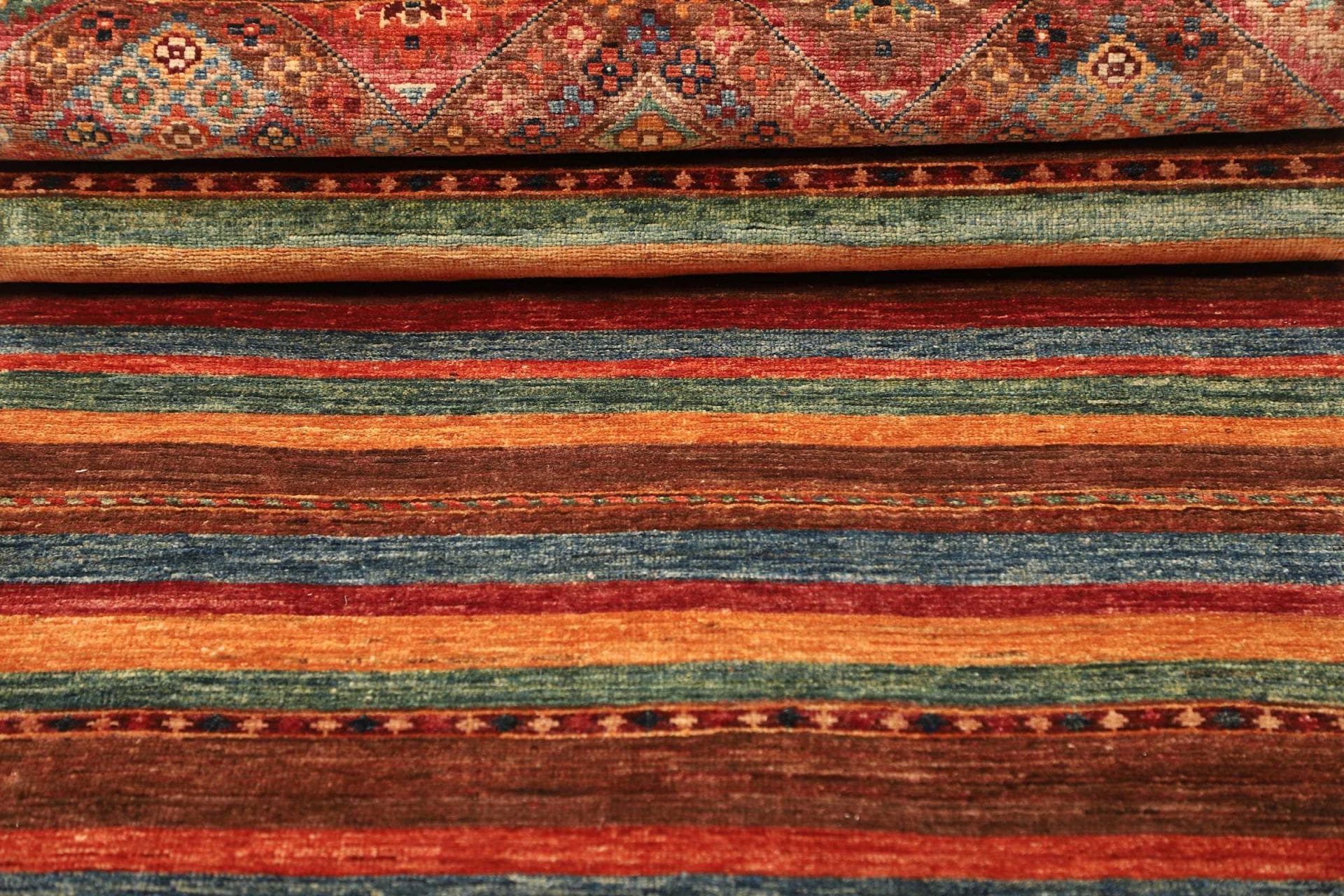 Handgeknüpfter Samarkand Orientteppich, 83 × 306 cm, Wolle