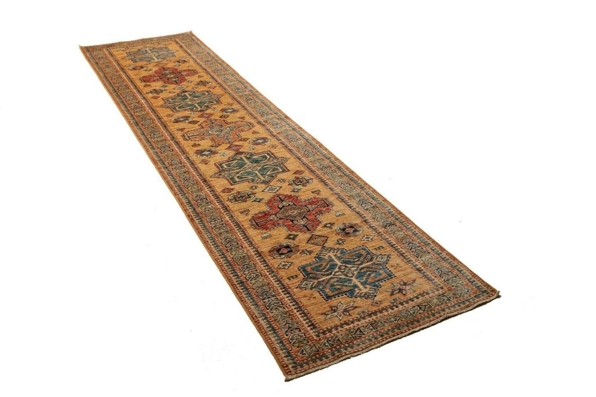Handgeknüpfter Kazak Orientteppich 77 × 303 cm