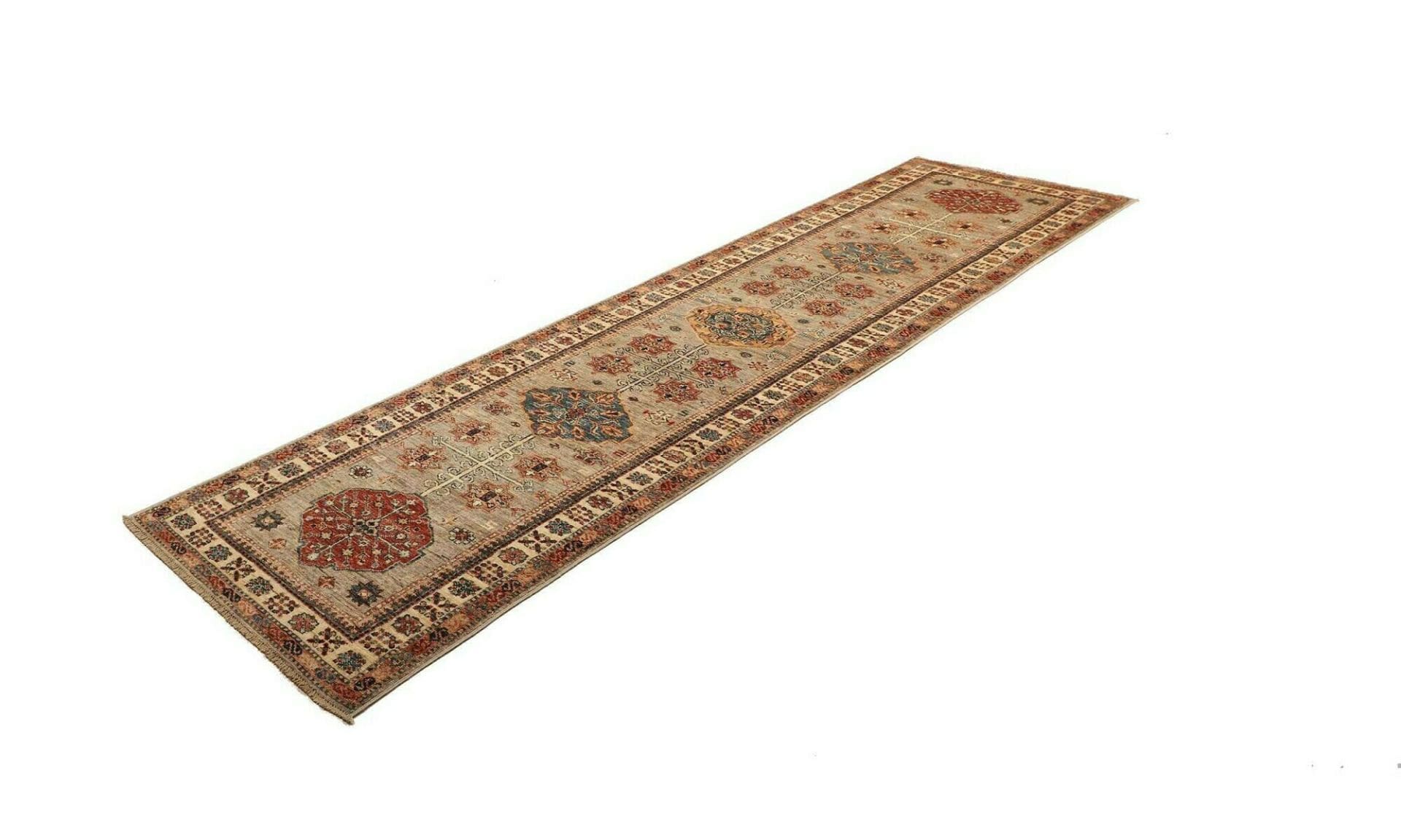 Handgeknüpfter Kazak Orientteppich 81 × 302 cm