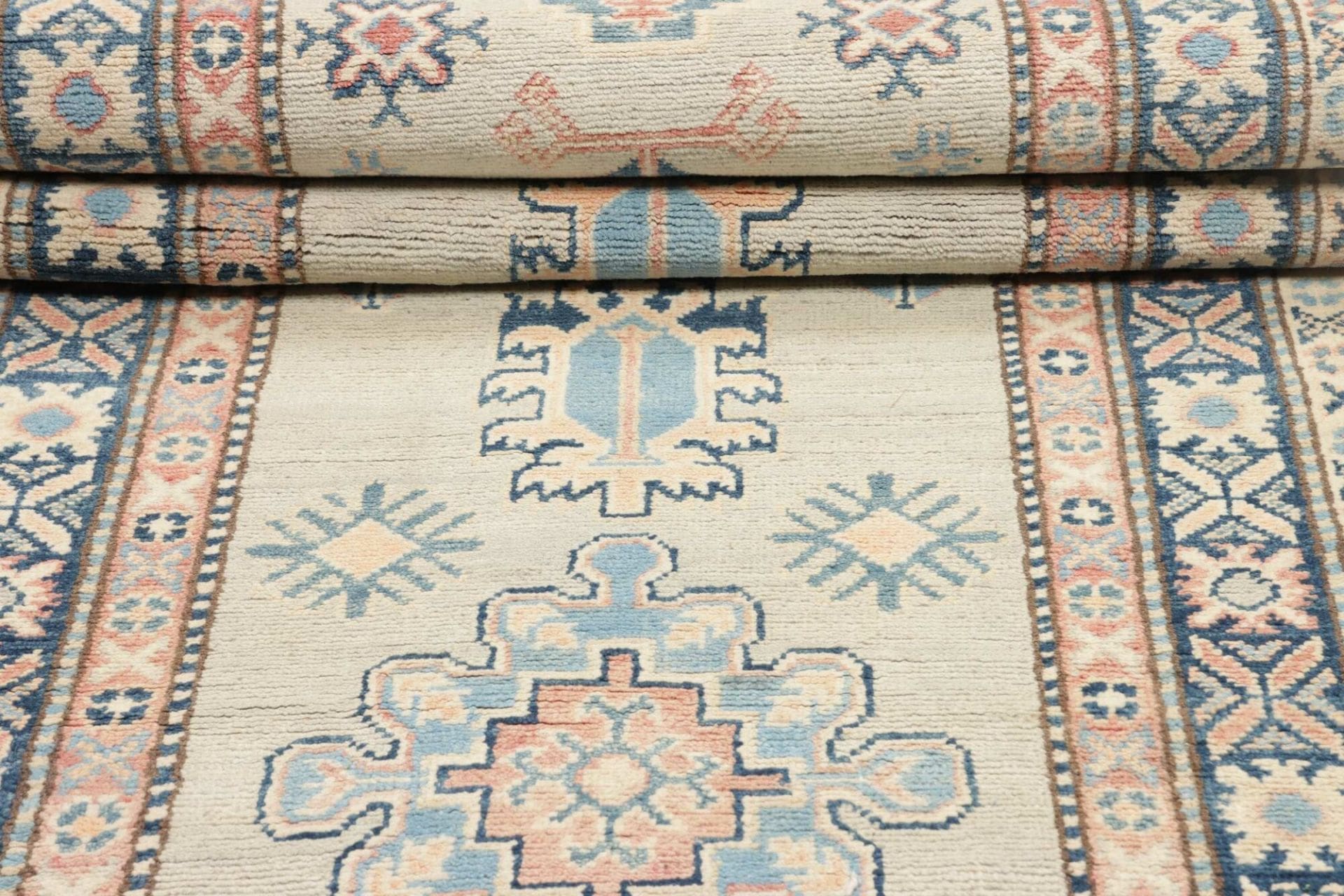 Kazak Orientteppich 93 × 312 cm aus Wolle, handgeknüpft