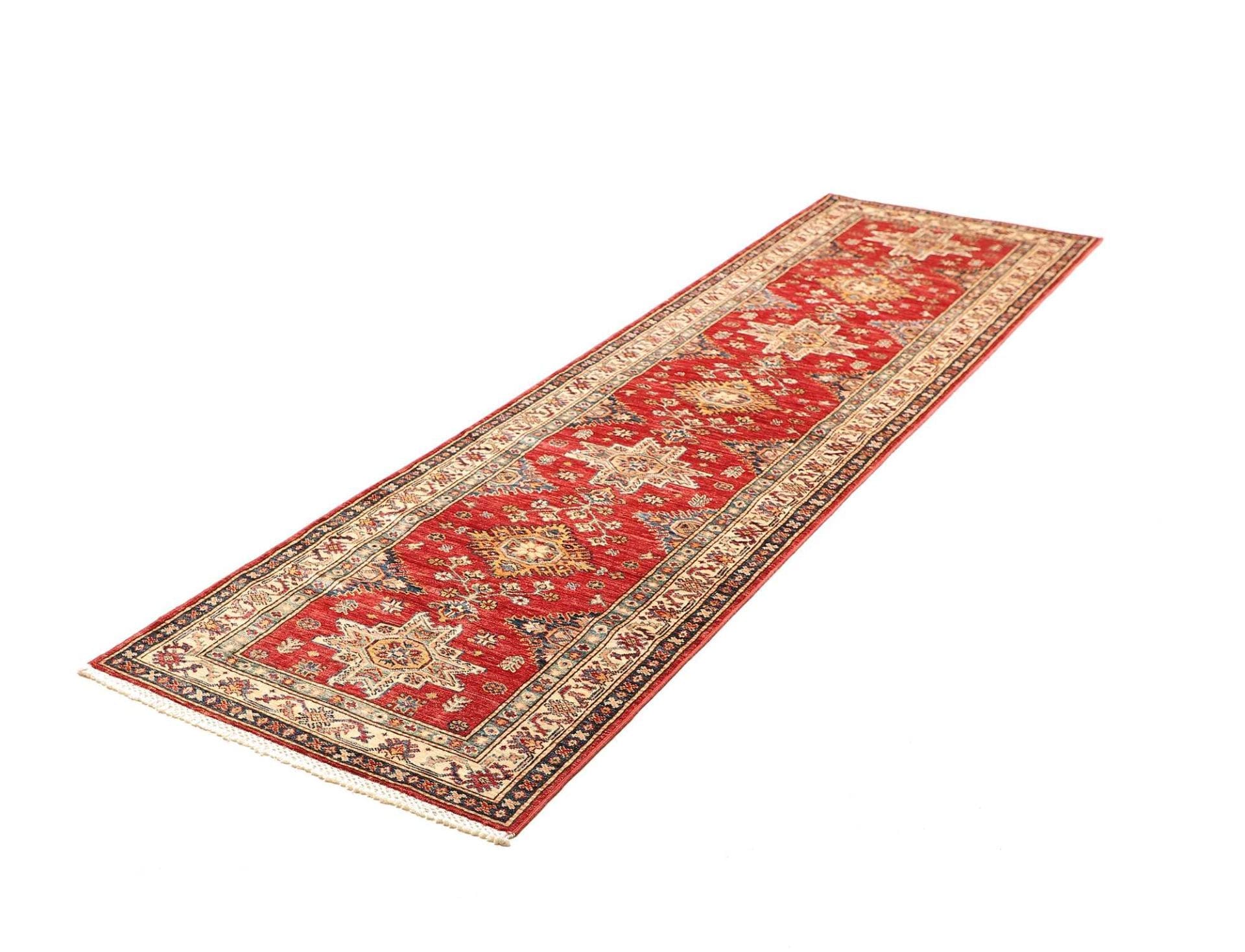 Kazak Orientteppich 83 × 306 cm aus Wolle, handgeknüpft
