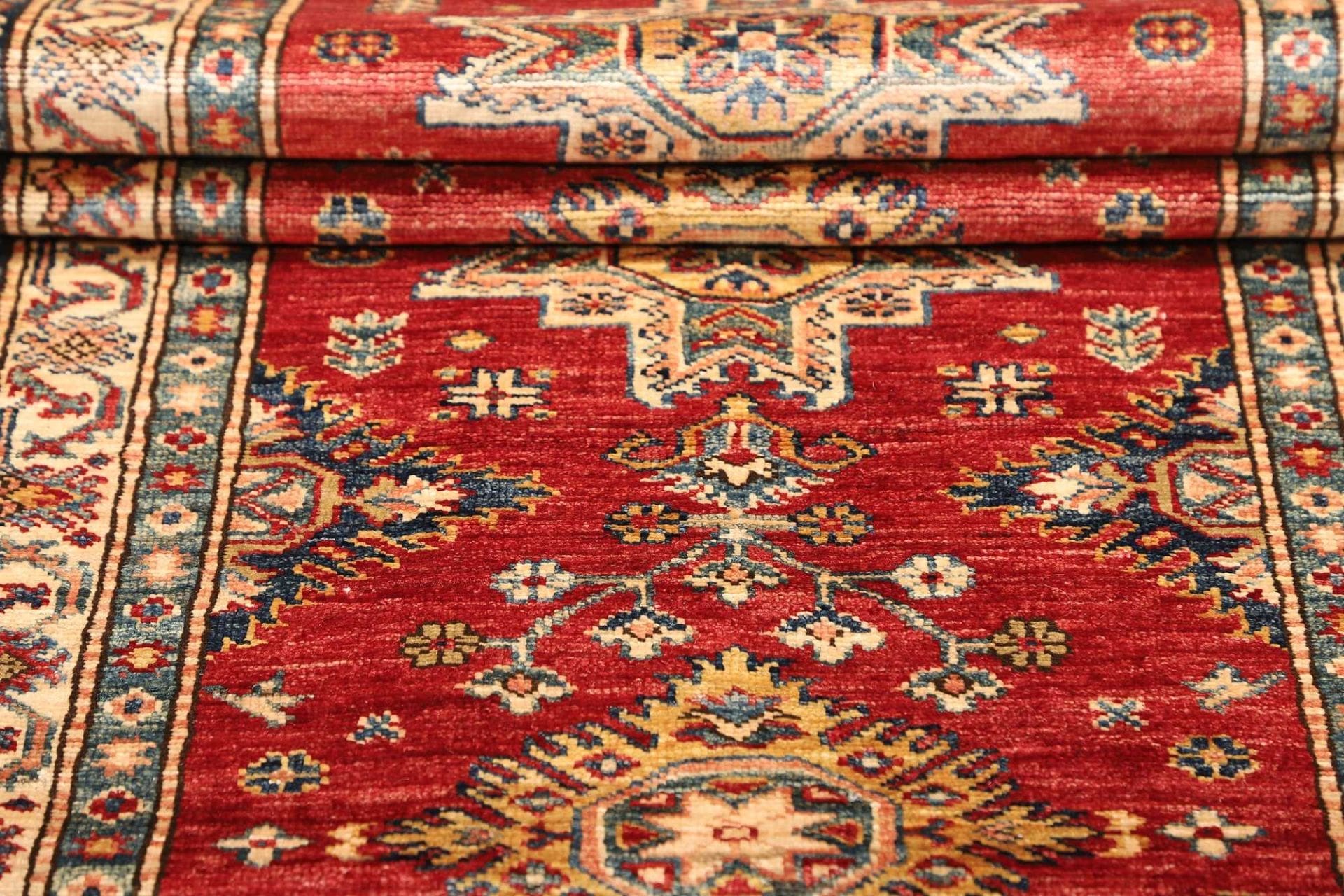 Kazak Orientteppich 83 × 306 cm aus Wolle, handgeknüpft