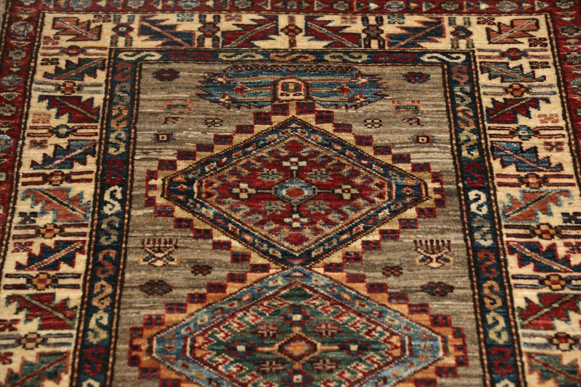 Handgeknüpfter Kazak Orientteppich 80 × 309 cm
