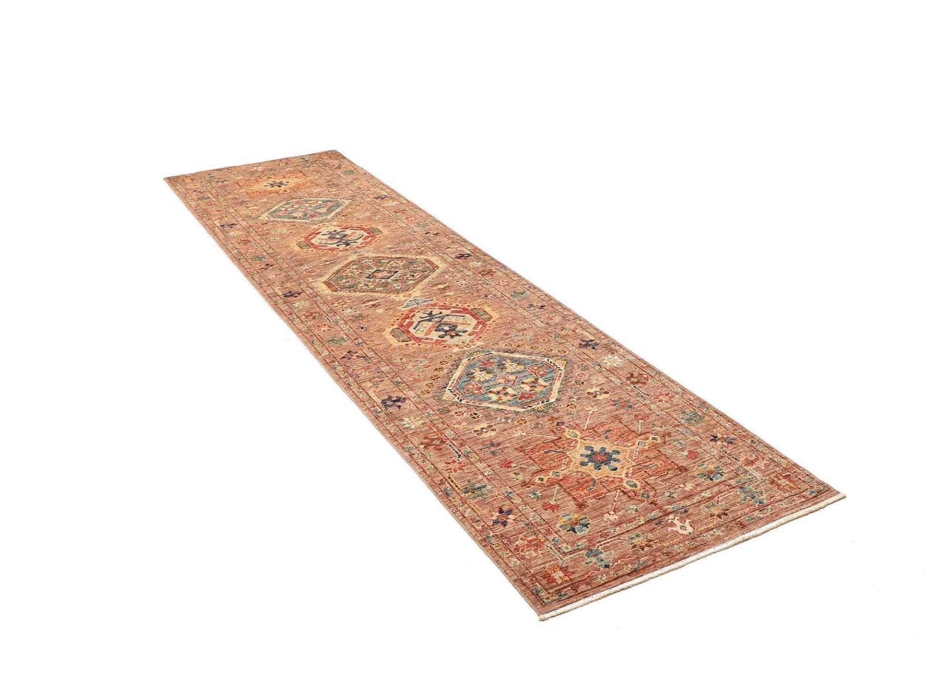 Handgeknüpfter Samarkand Orientteppich, 83 × 295 cm, Wolle