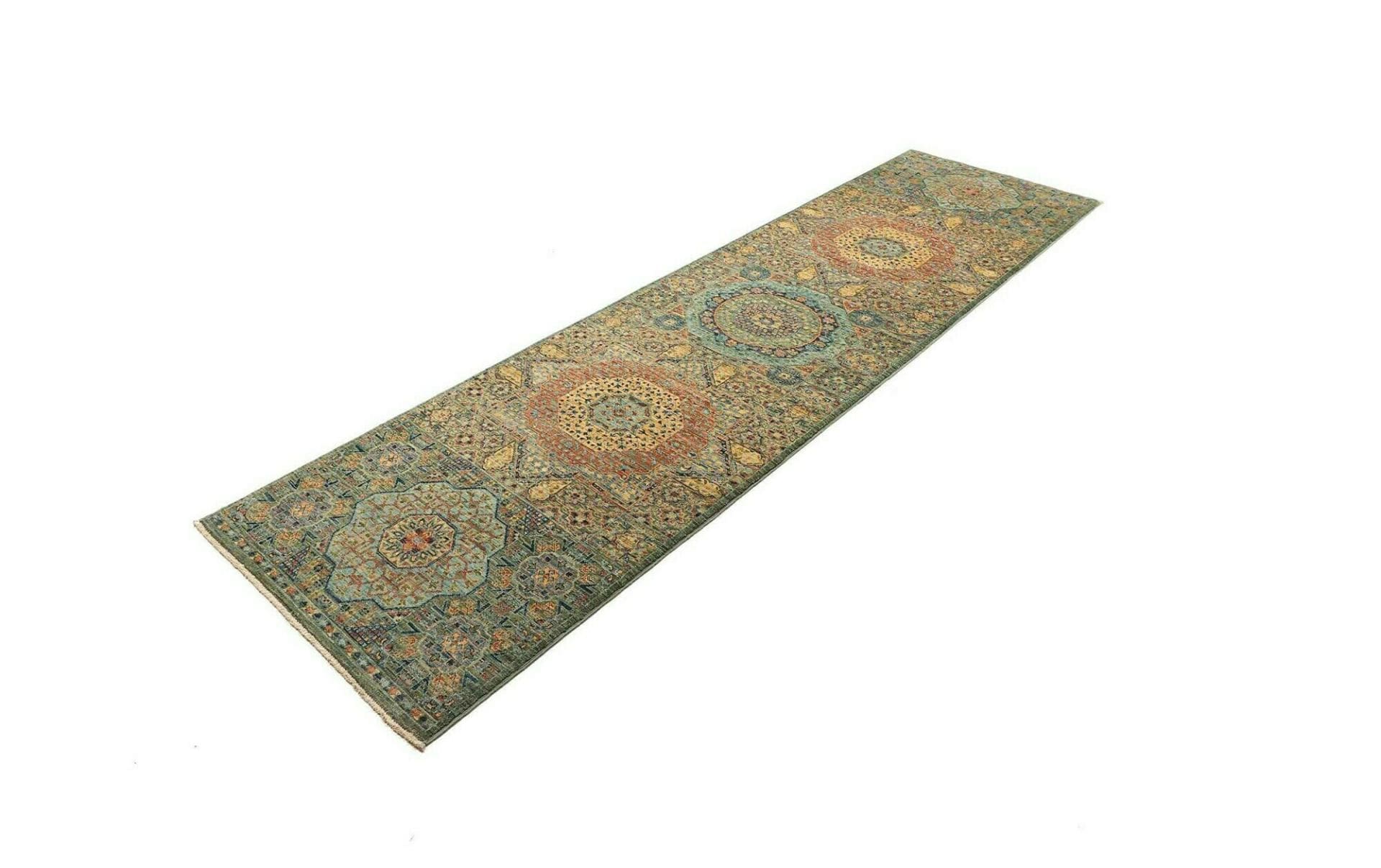 Handgeknüpfter Mamluk Orientteppich, 83 × 290 cm, Wolle