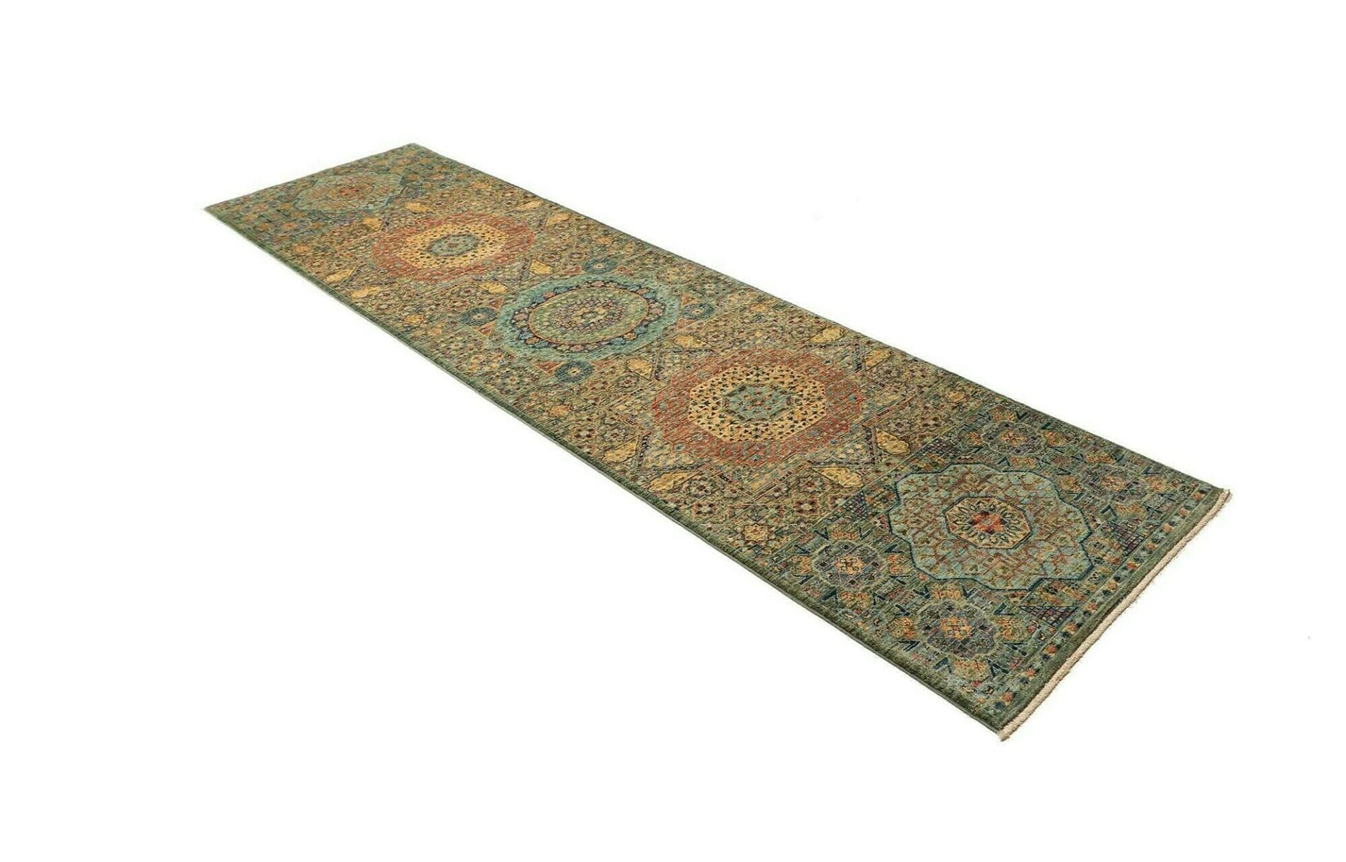 Handgeknüpfter Mamluk Orientteppich, 83 × 290 cm, Wolle