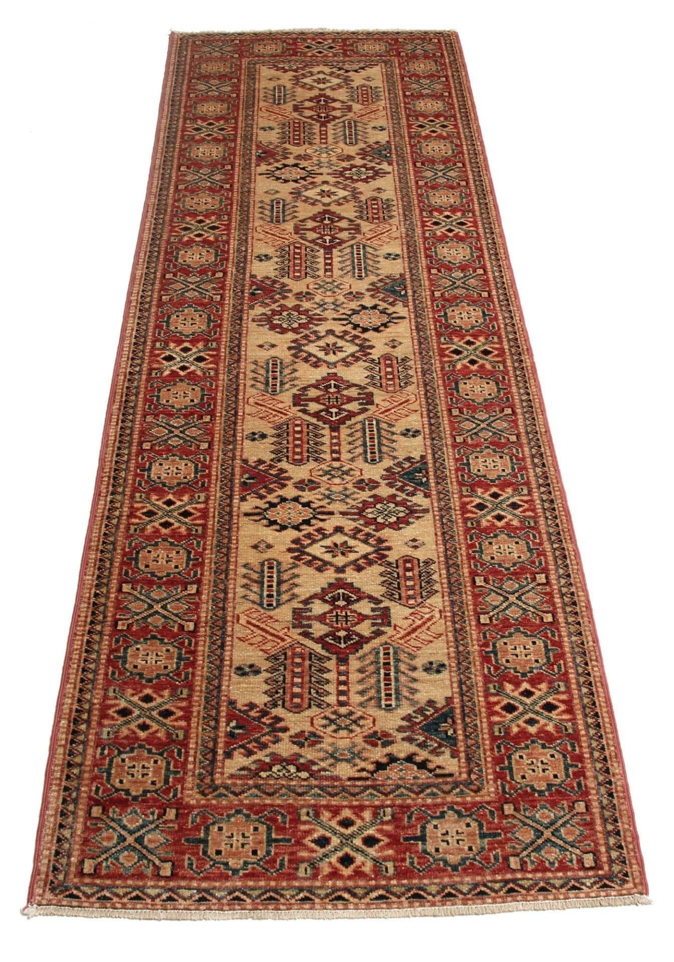 Handgeknüpfter Kazak Orientteppich, 79 × 244 cm, Wolle