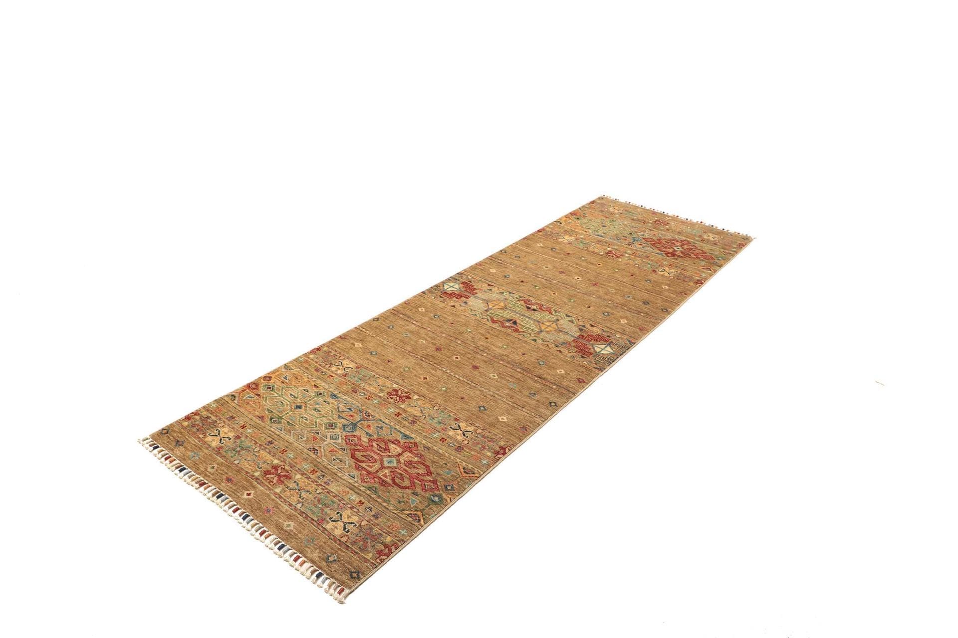 Handgeknüpfter Samarkand Orientteppich, 84 × 253 cm, Wolle