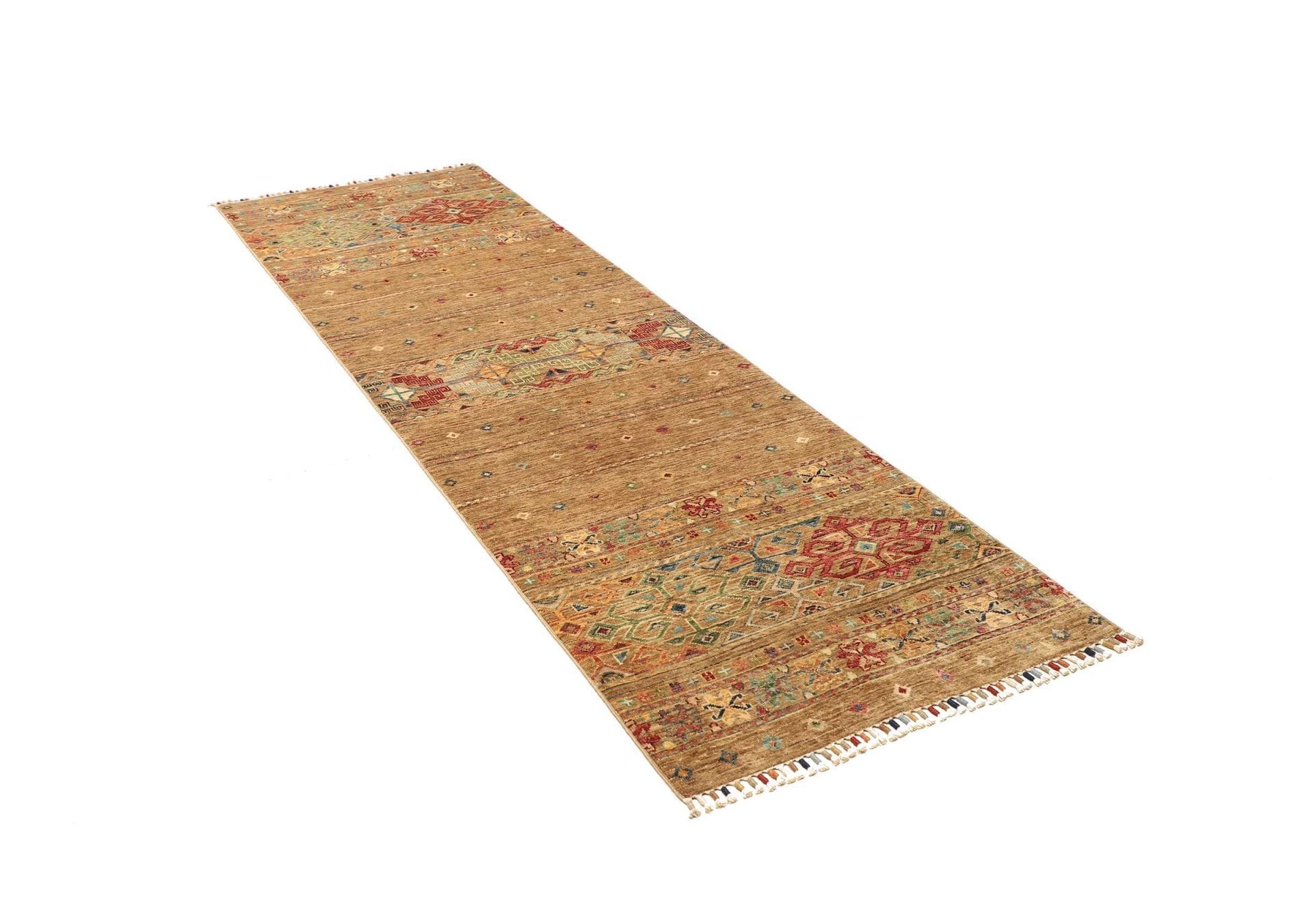 Handgeknüpfter Samarkand Orientteppich, 84 × 253 cm, Wolle