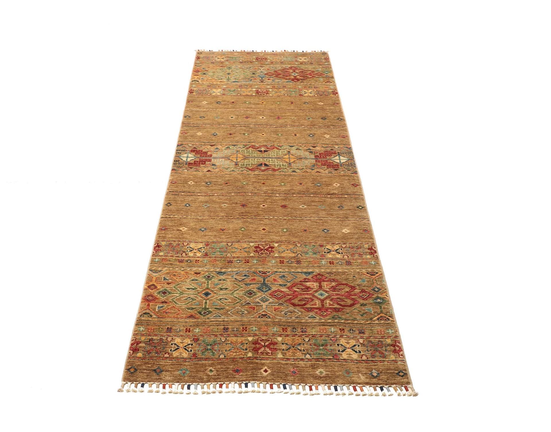 Handgeknüpfter Samarkand Orientteppich, 84 × 253 cm, Wolle