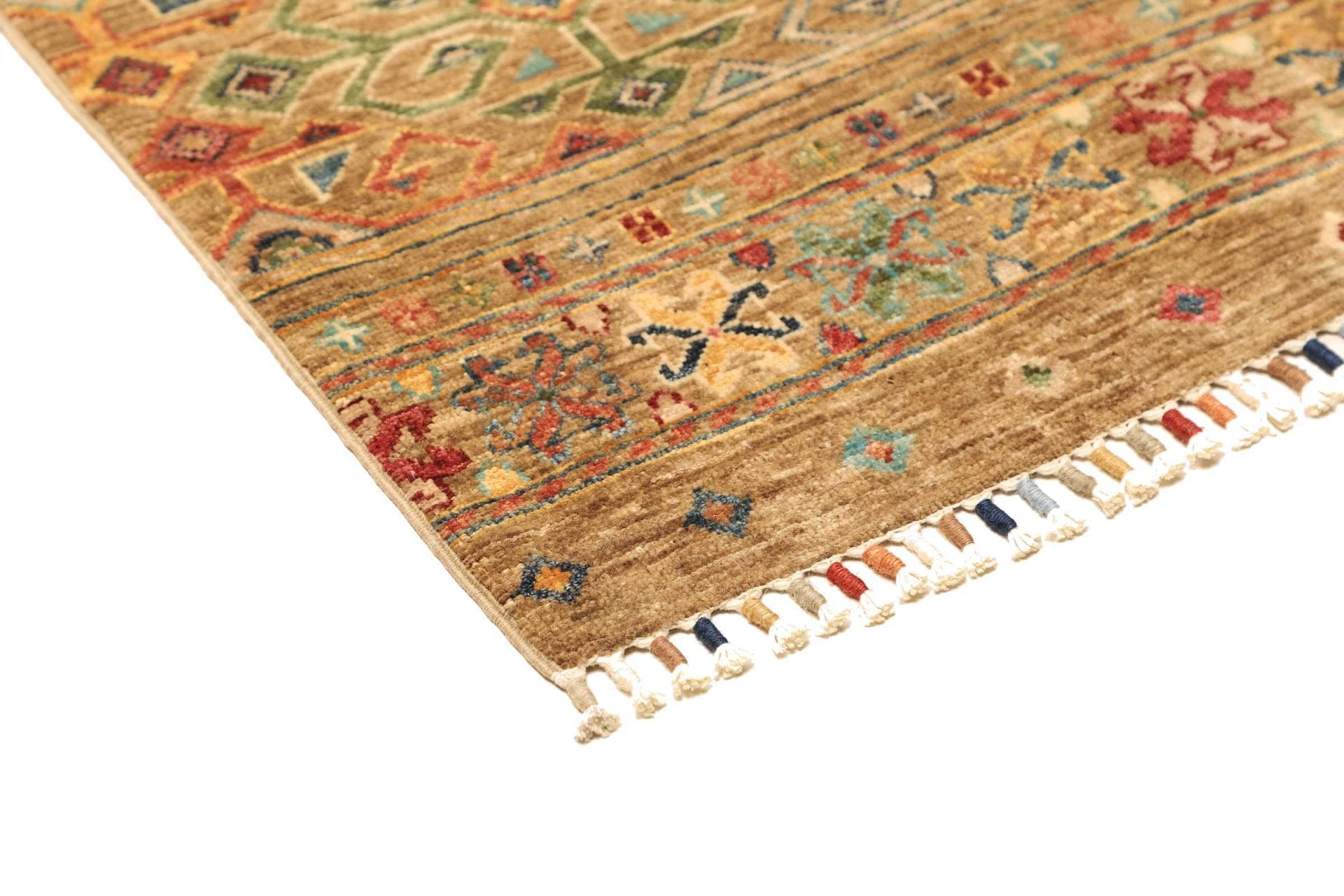 Handgeknüpfter Samarkand Orientteppich, 84 × 253 cm, Wolle