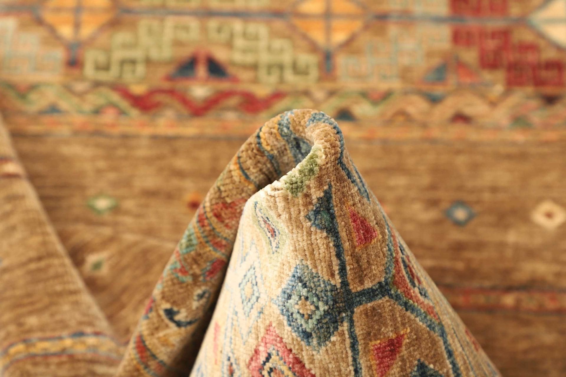Handgeknüpfter Samarkand Orientteppich, 84 × 253 cm, Wolle