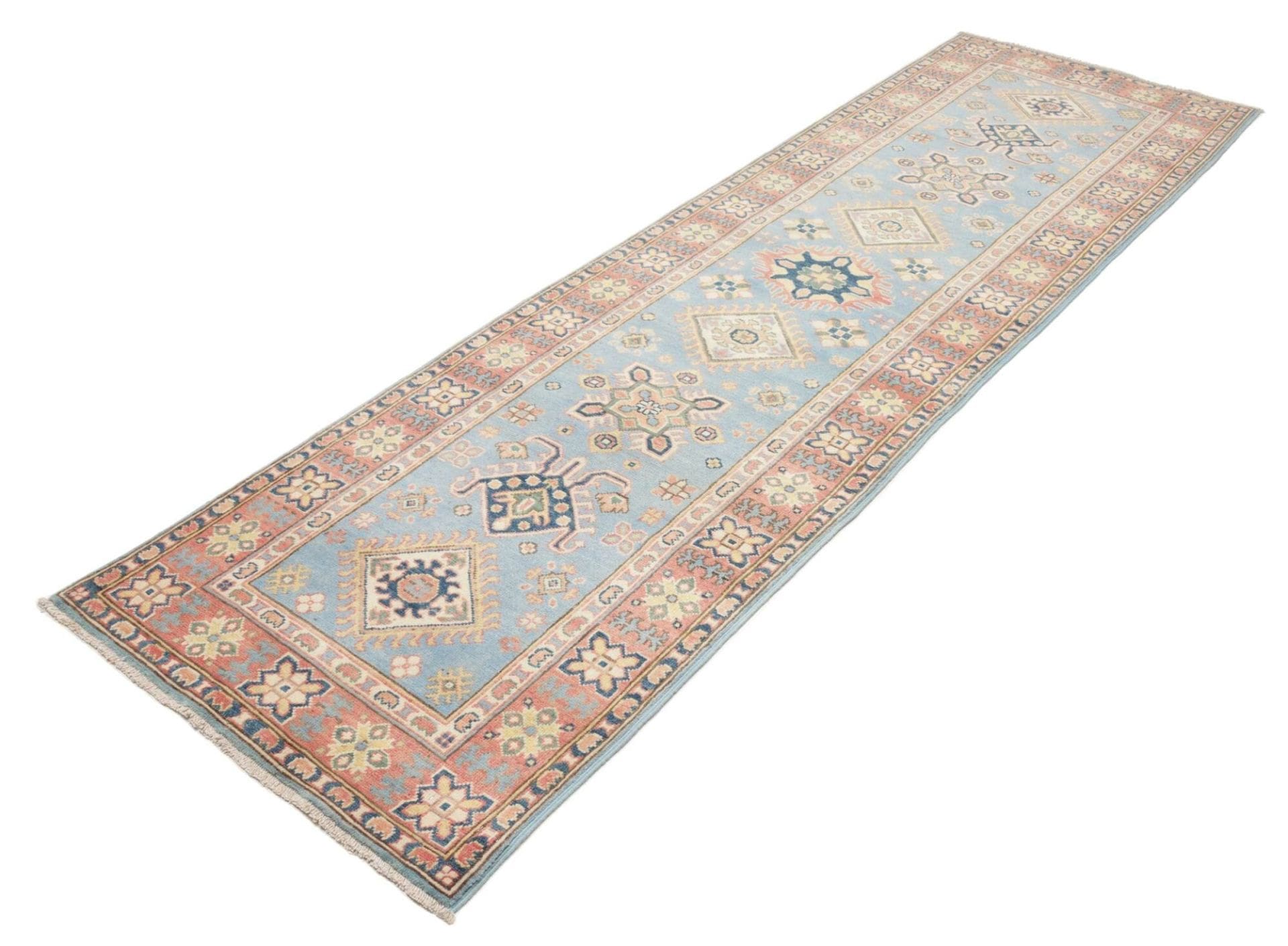 Handgeknüpfter Kazak Orientteppich, 89 × 281 cm, Wolle
