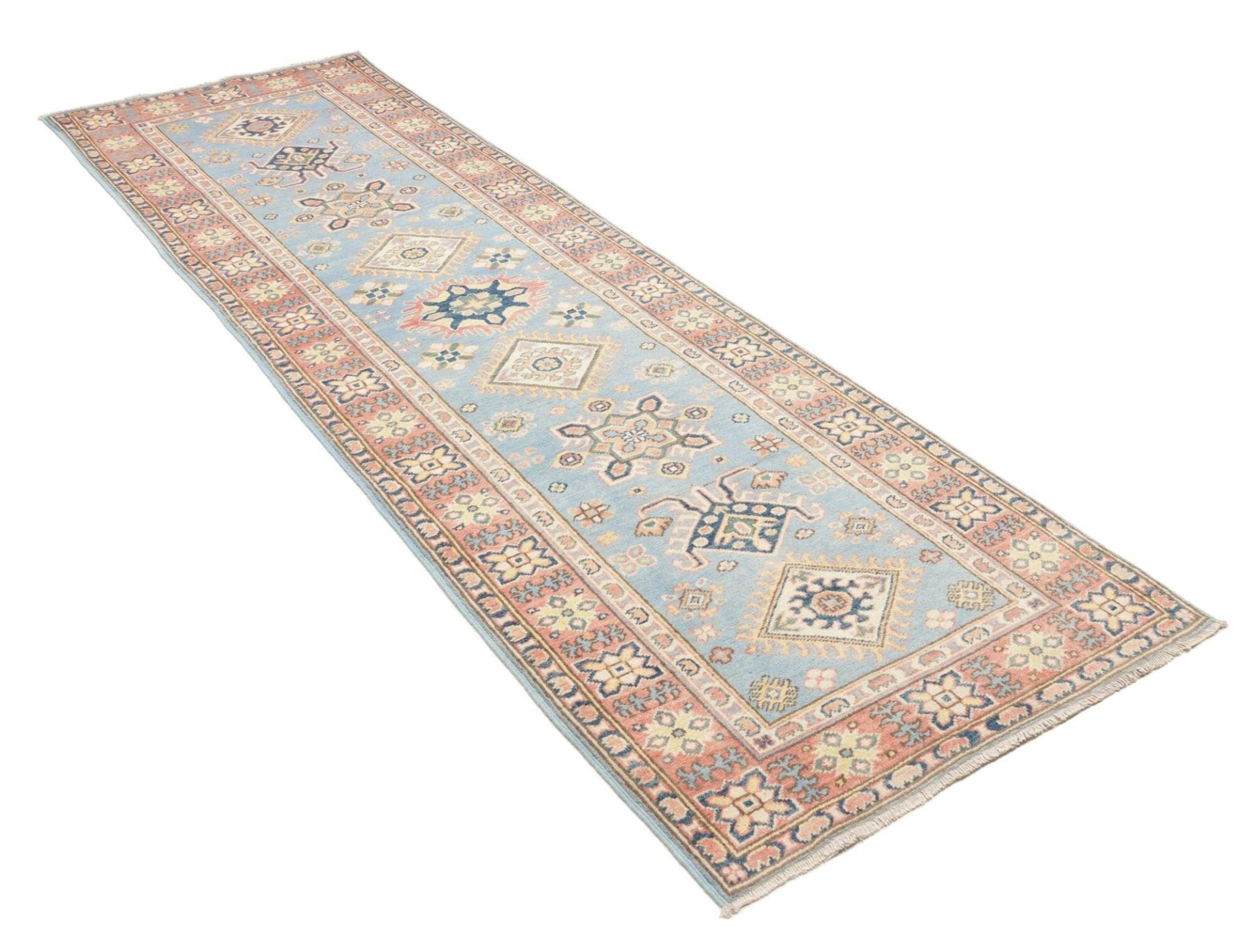 Handgeknüpfter Kazak Orientteppich, 89 × 281 cm, Wolle