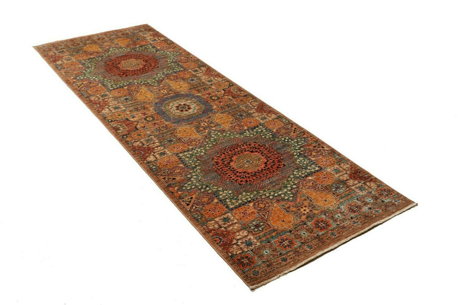 Handgeknüpfter Mamluk Orientteppich, 82 × 244 cm, Wolle