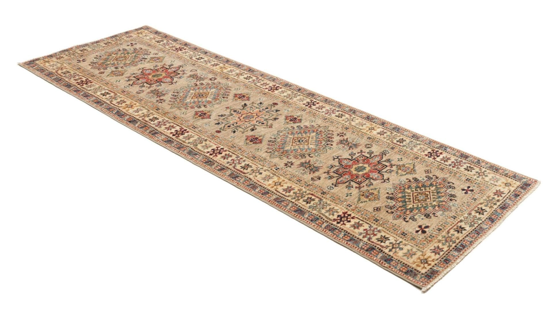 Handgeknüpfter Kazak Orientteppich, 86 × 256 cm, Wolle