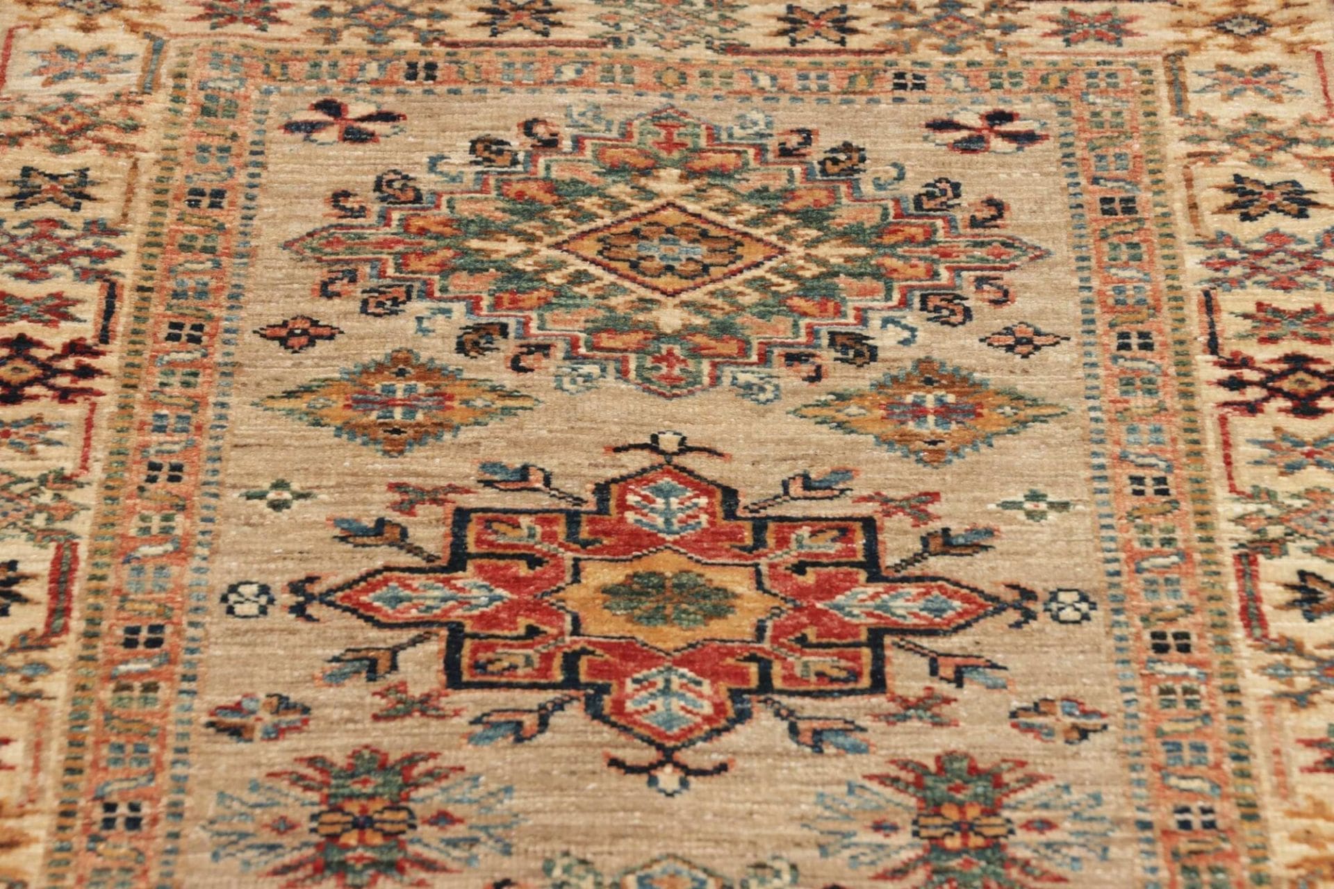 Handgeknüpfter Kazak Orientteppich, 86 × 256 cm, Wolle