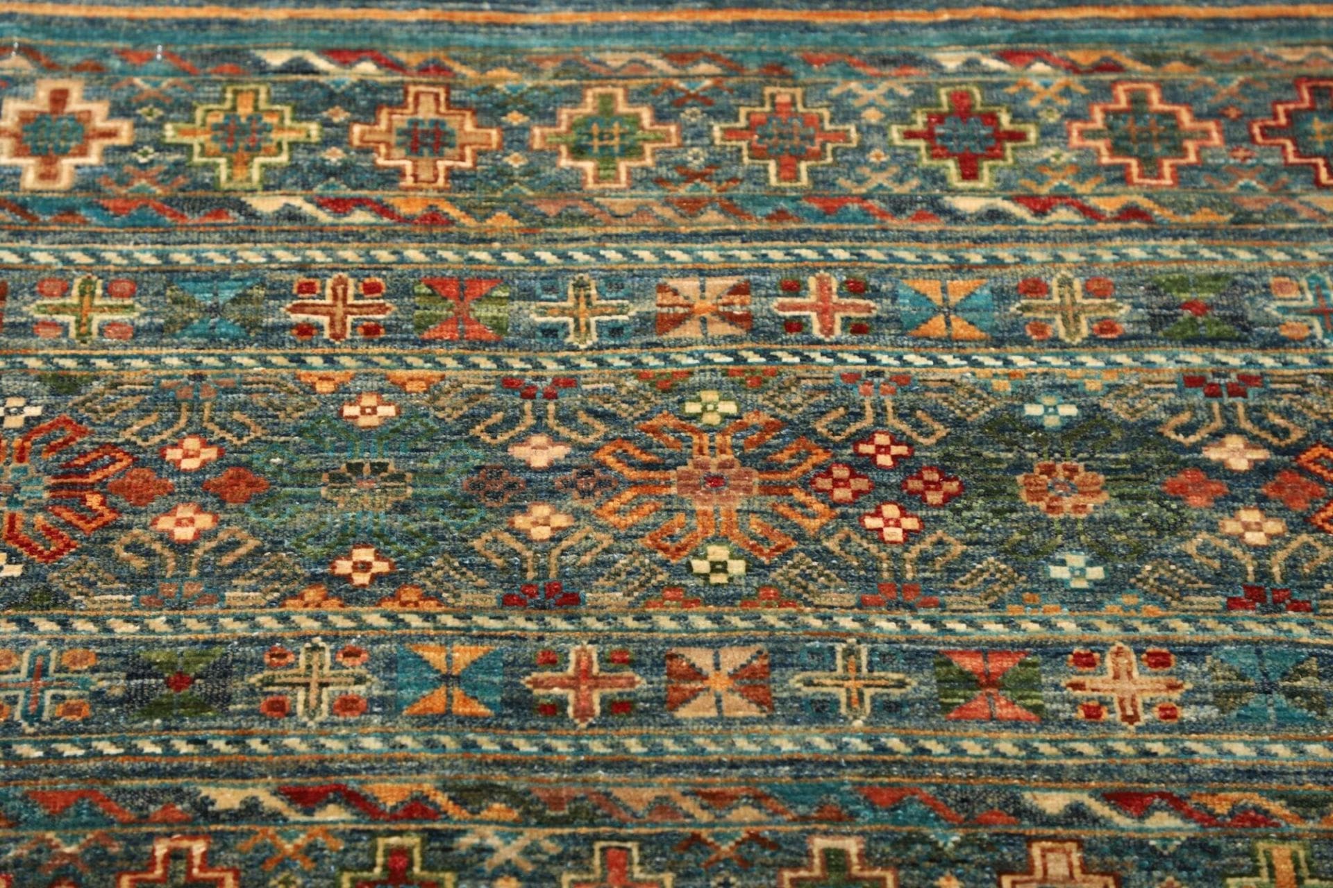 Handgeknüpfter Samarkand Orientteppich, 82 × 237 cm, Wolle
