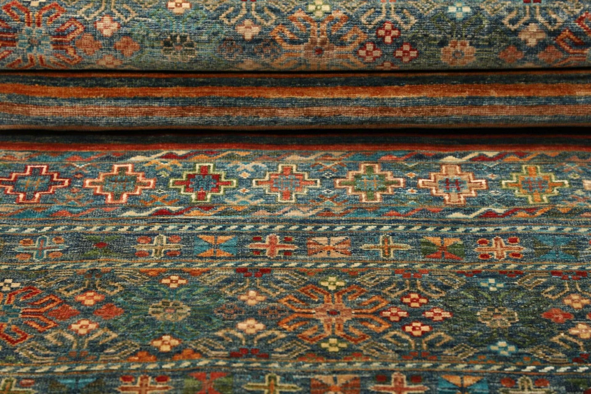 Handgeknüpfter Samarkand Orientteppich, 82 × 237 cm, Wolle