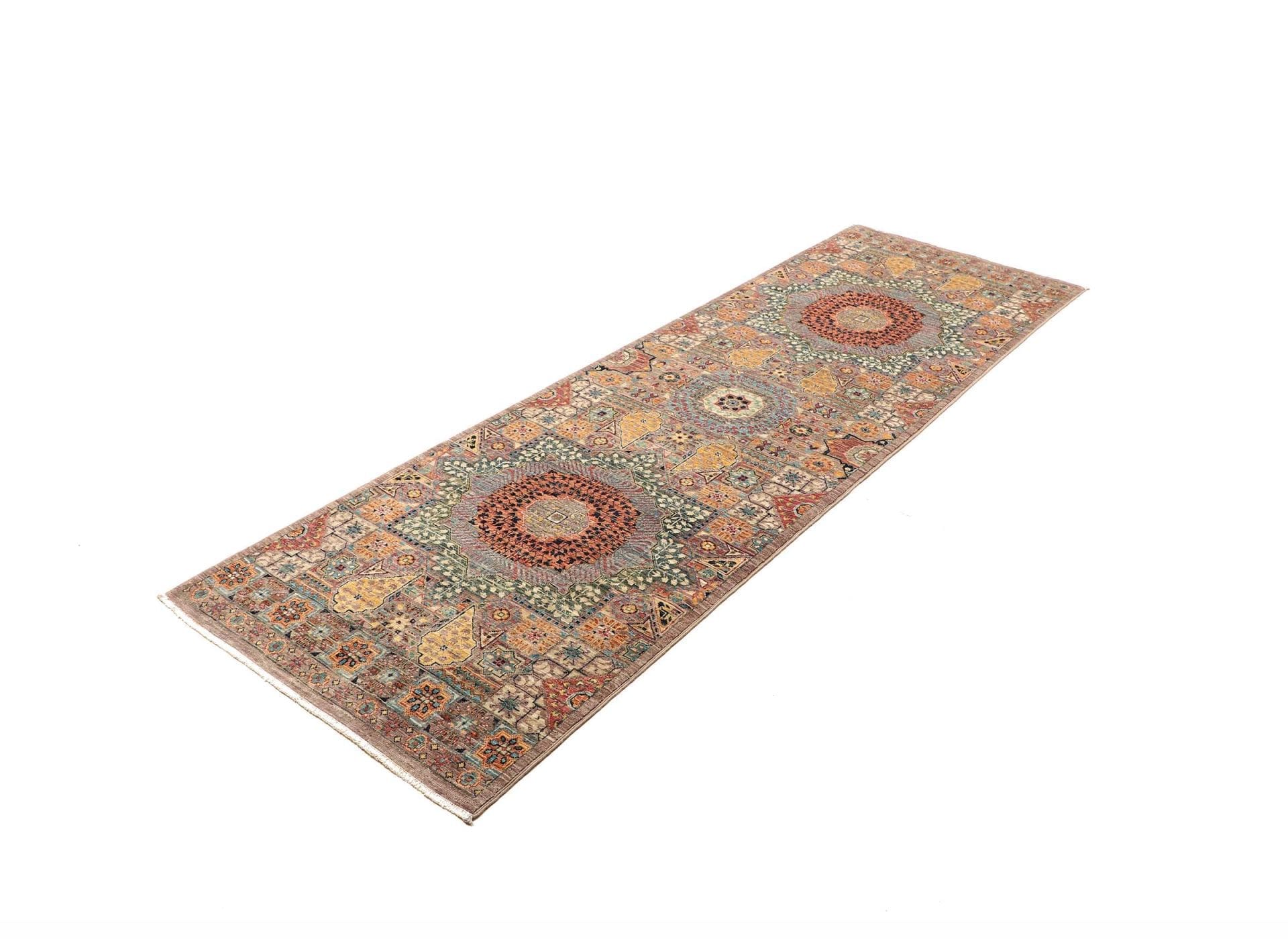 Handgeknüpfter Mamluk Orientteppich, 81 × 248 cm, Wolle