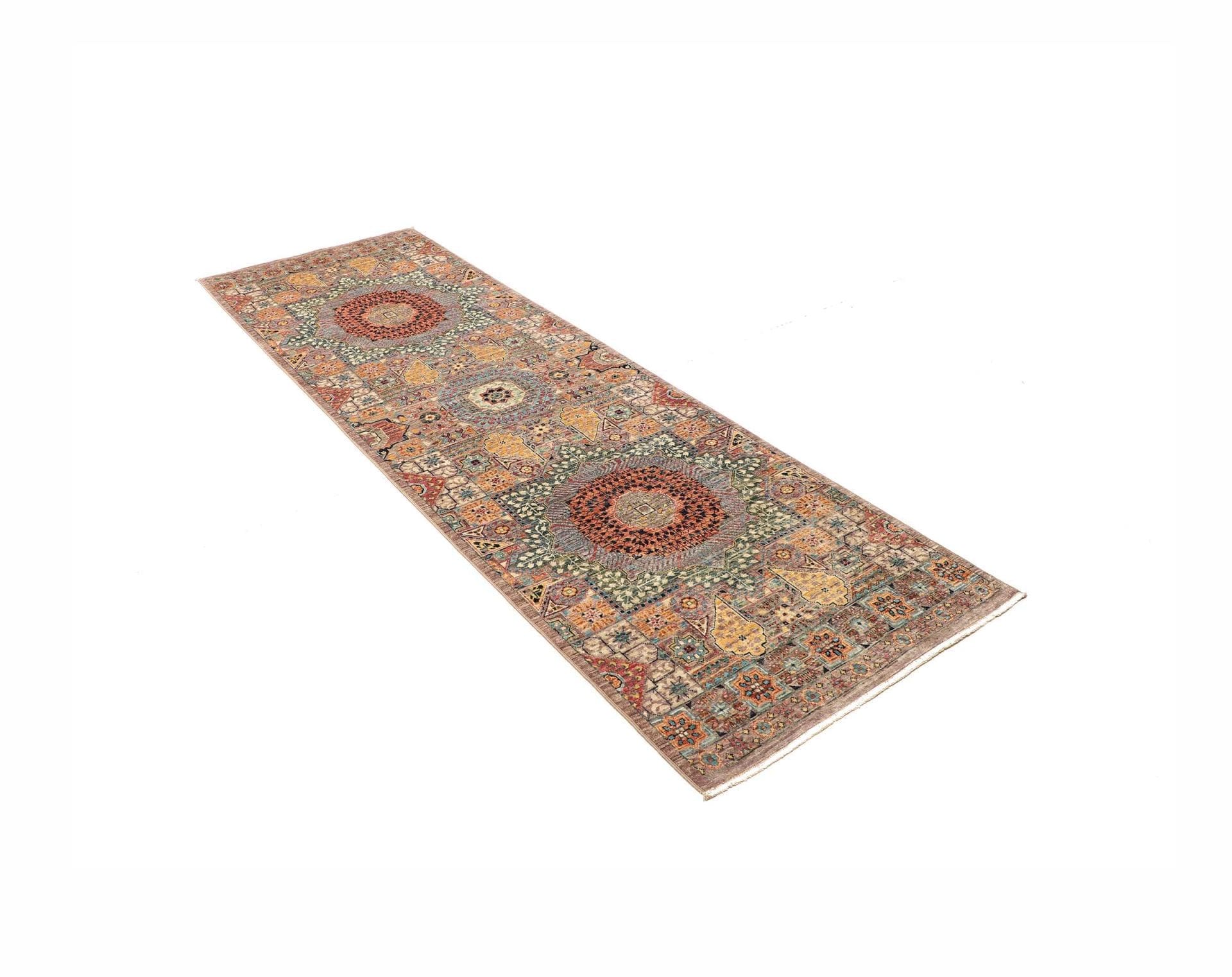 Handgeknüpfter Mamluk Orientteppich, 81 × 248 cm, Wolle