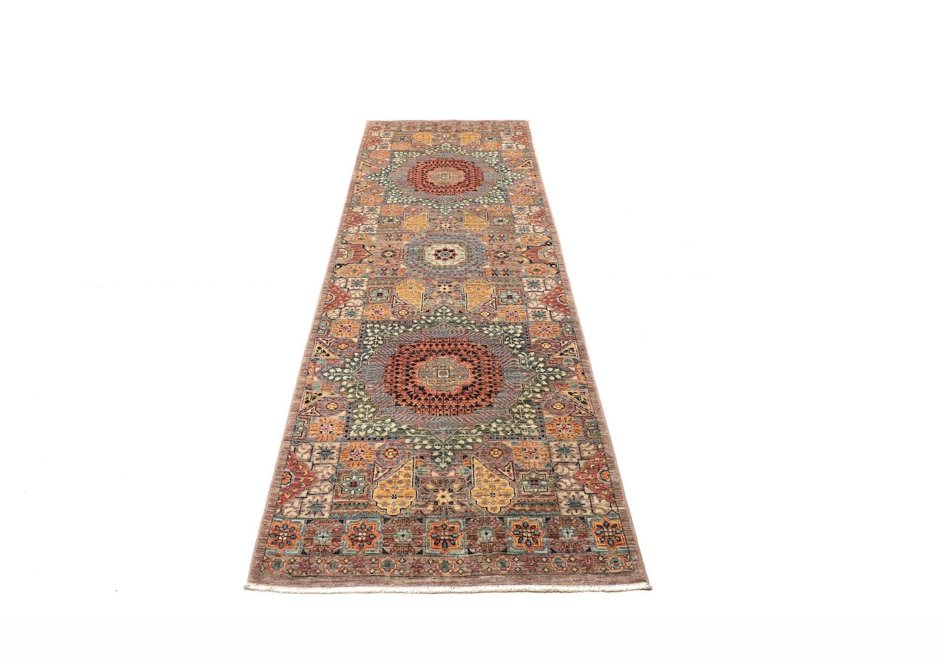 Handgeknüpfter Mamluk Orientteppich, 81 × 248 cm, Wolle