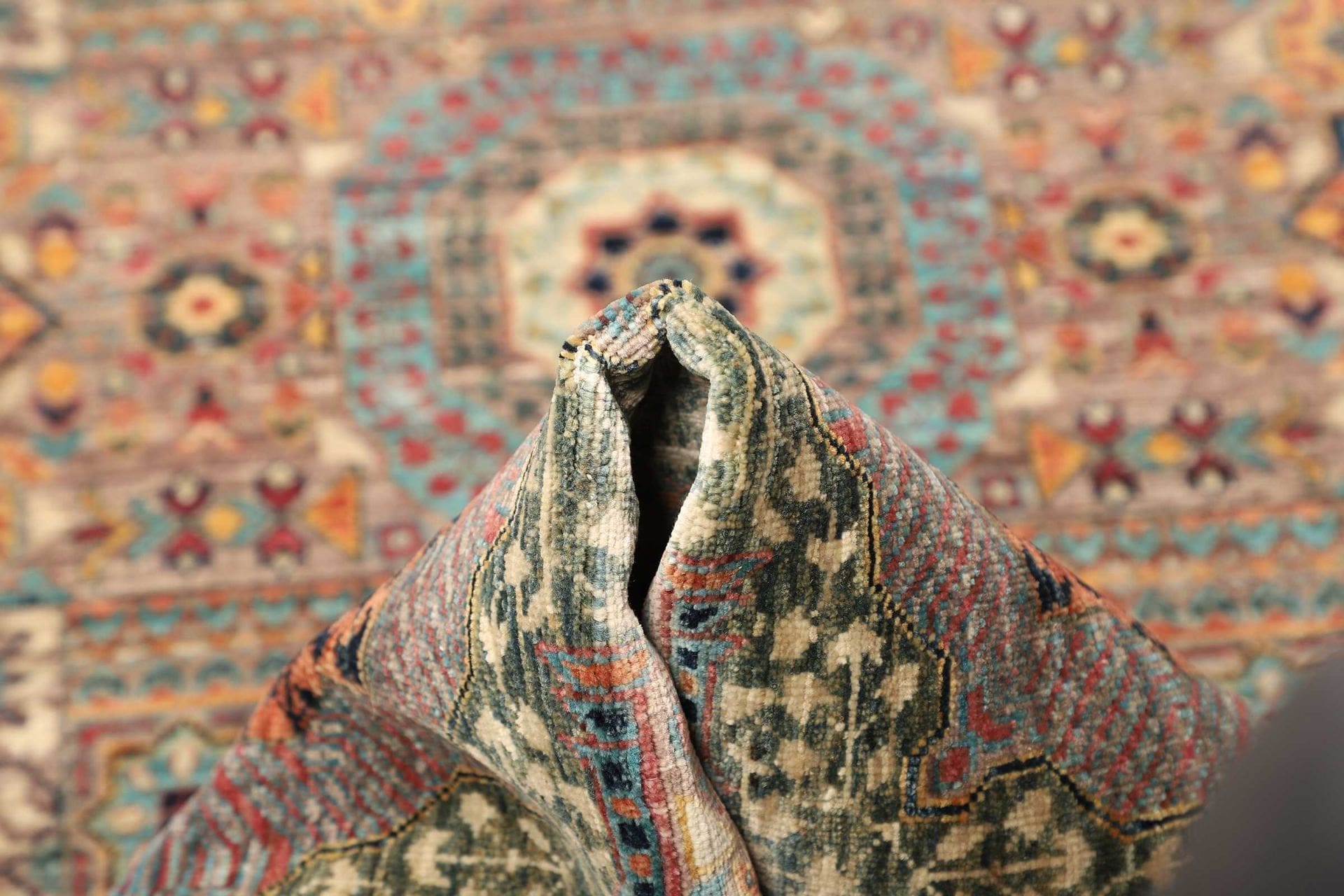 Handgeknüpfter Mamluk Orientteppich, 81 × 248 cm, Wolle