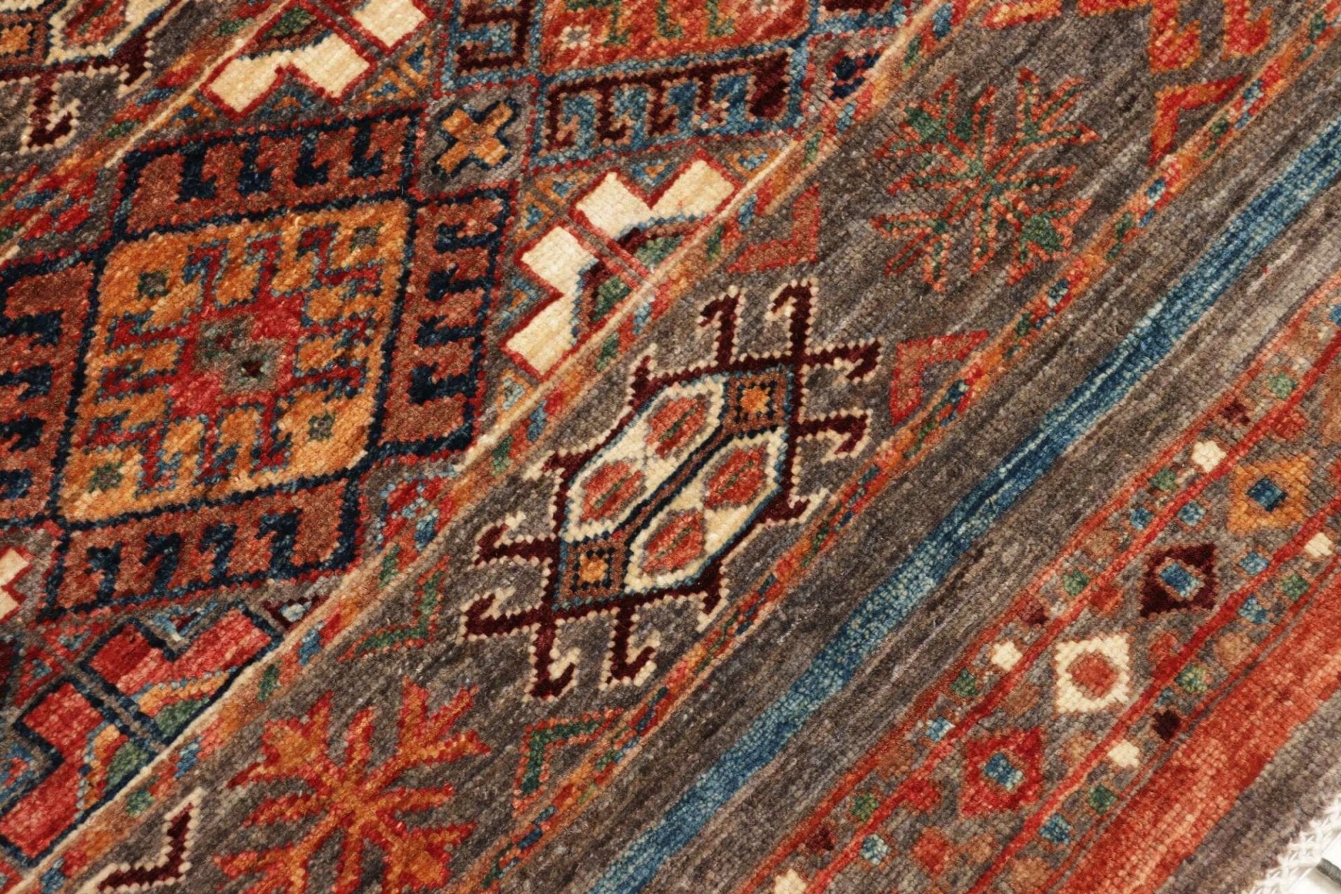 orientteppich-samarkand-85-x-240-cm-handgeknupft-schurwolle-5 Samarkand Orientteppich aus Pakistan, 85 × 240 cm