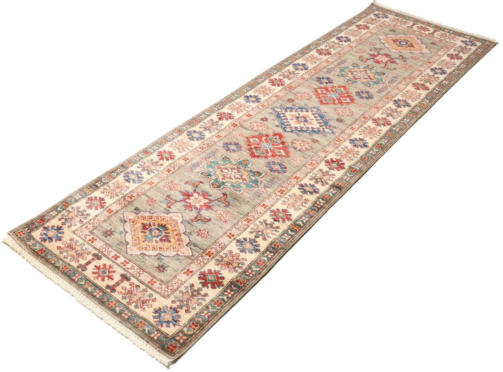 Kazak Orientteppich 85 × 258 cm aus Wolle, handgeknüpft