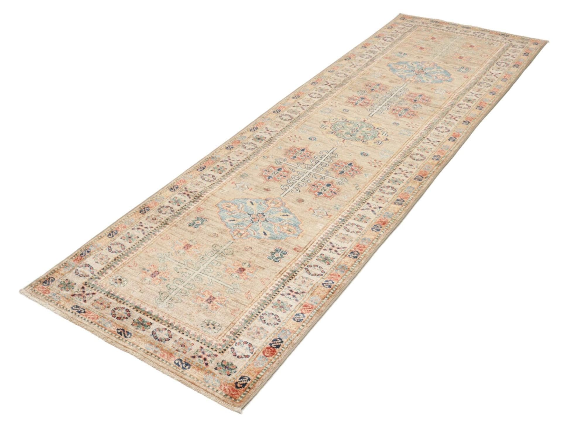 Kazak Orientteppich 84 × 256 cm aus Wolle, handgeknüpft