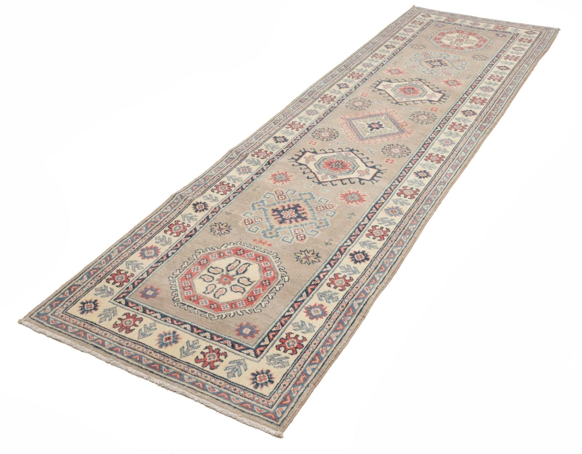 Kazak Orientteppich 88 × 291 cm aus Wolle, handgeknüpft
