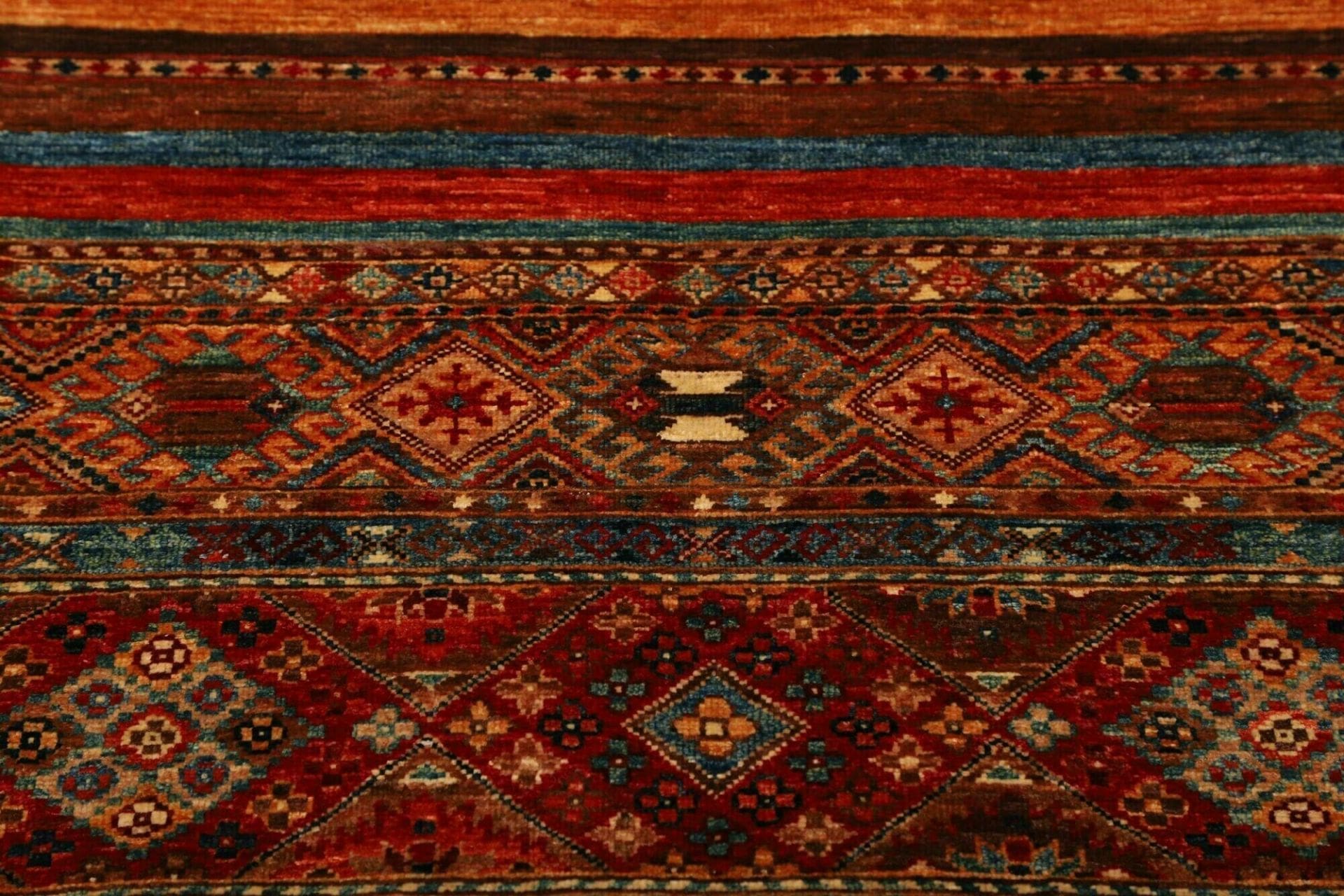 Handgeknüpfter Samarkand Orientteppich, 86 × 293 cm, Wolle
